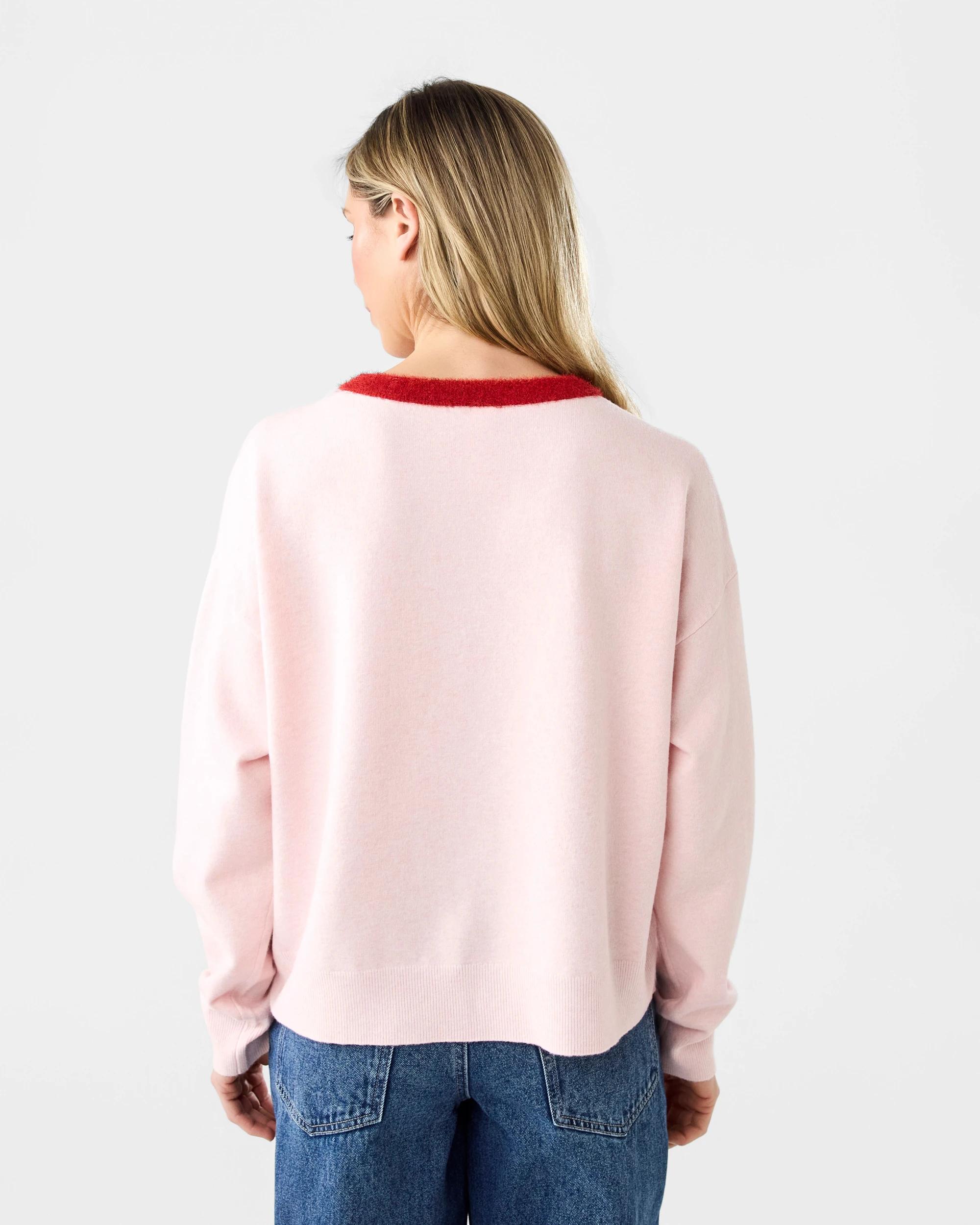 3 V-Neck Christmas Jumper Sleigh, 3 of 6