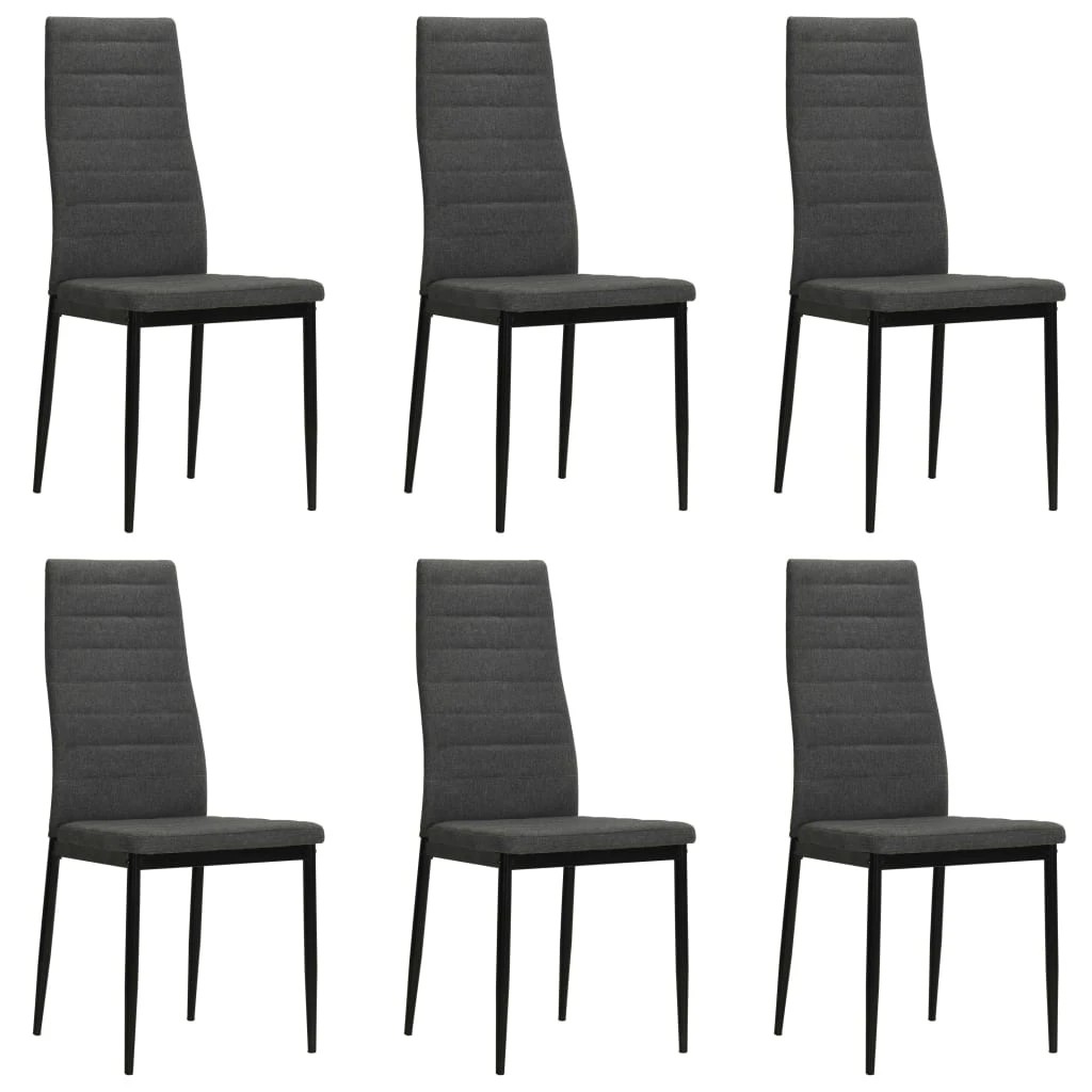 1 Vidaxl Dining Chair Chairs - Grey, 1 of 8