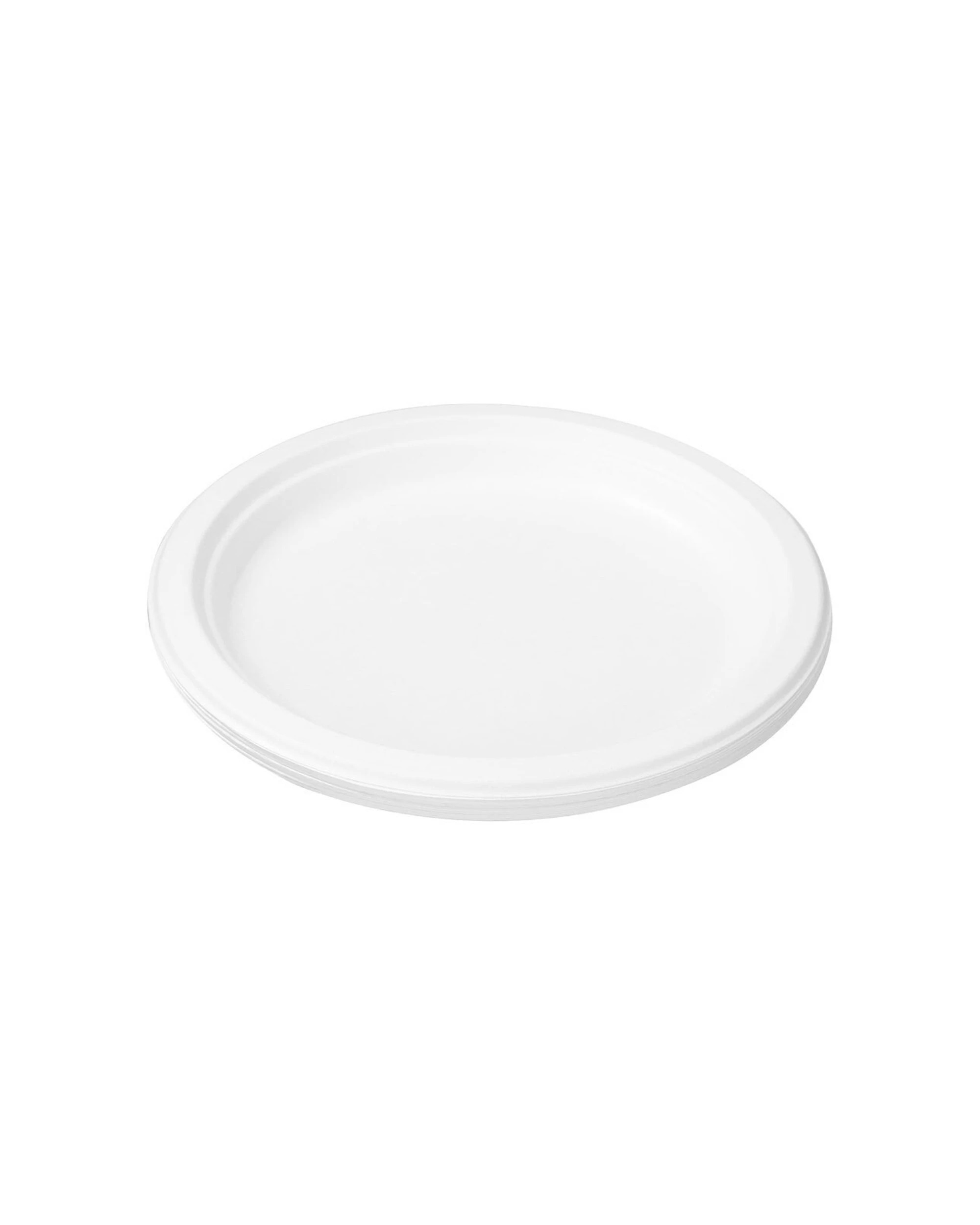 3 12pc Lemon & Lime Eco/biodegradable/compostable Disposable 23cm Dinner Plate Wht
 - White, 3 of 3