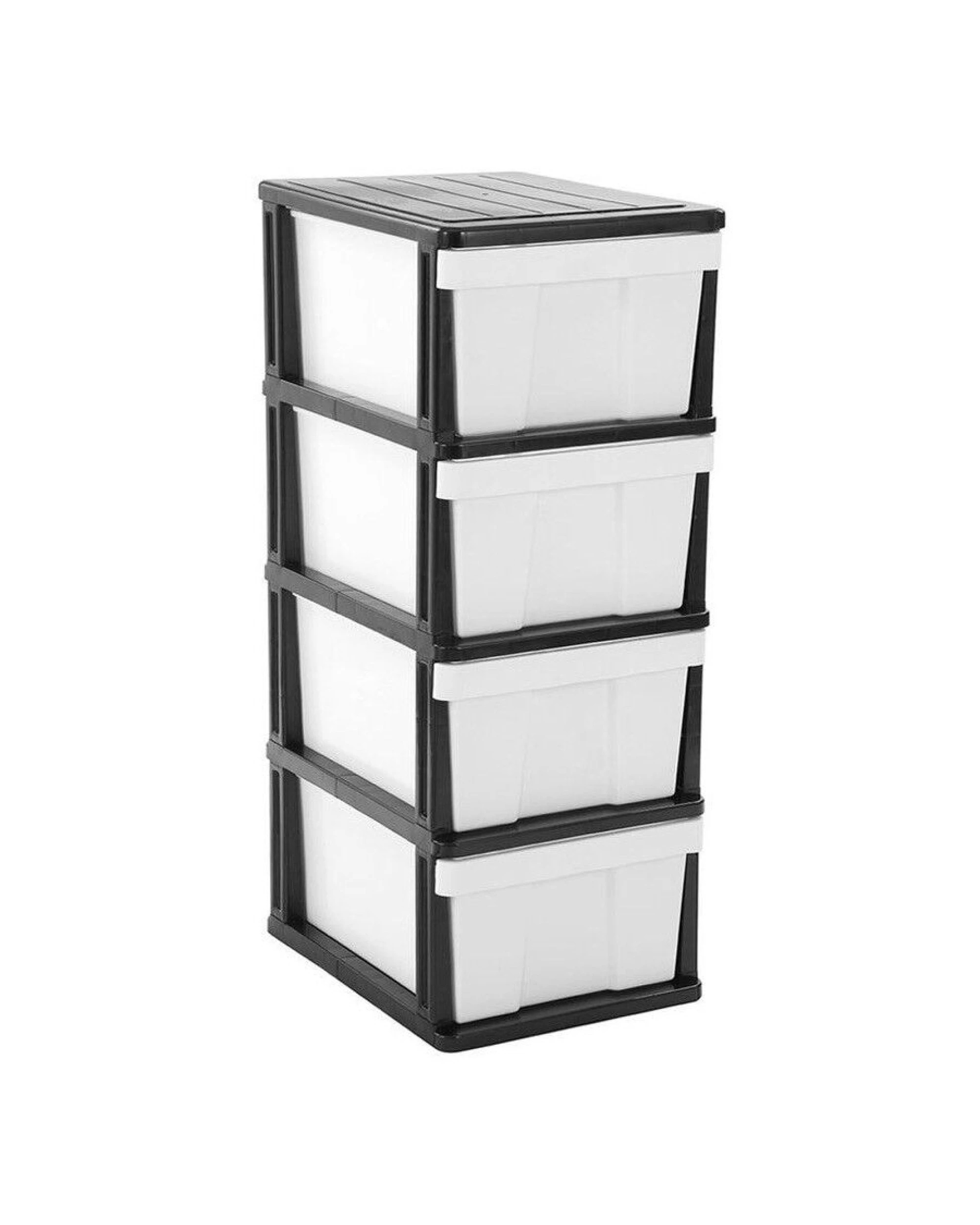 1 BR Home 4-Tier Plastic Drawer Storage Organizer for Office, 1 of 4