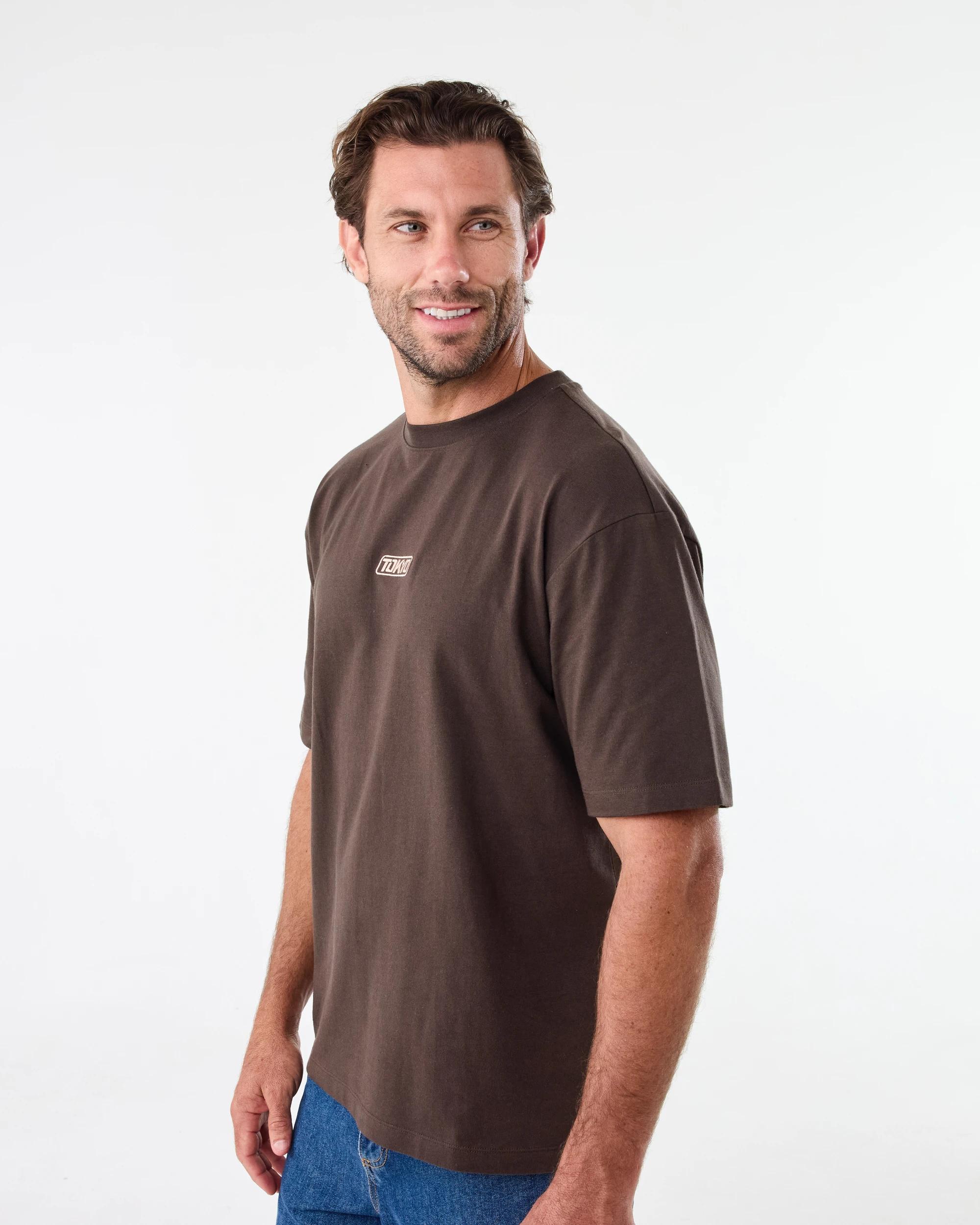 2 Oversized Heavyweight T-shirt Brn Mulch, 2 of 6