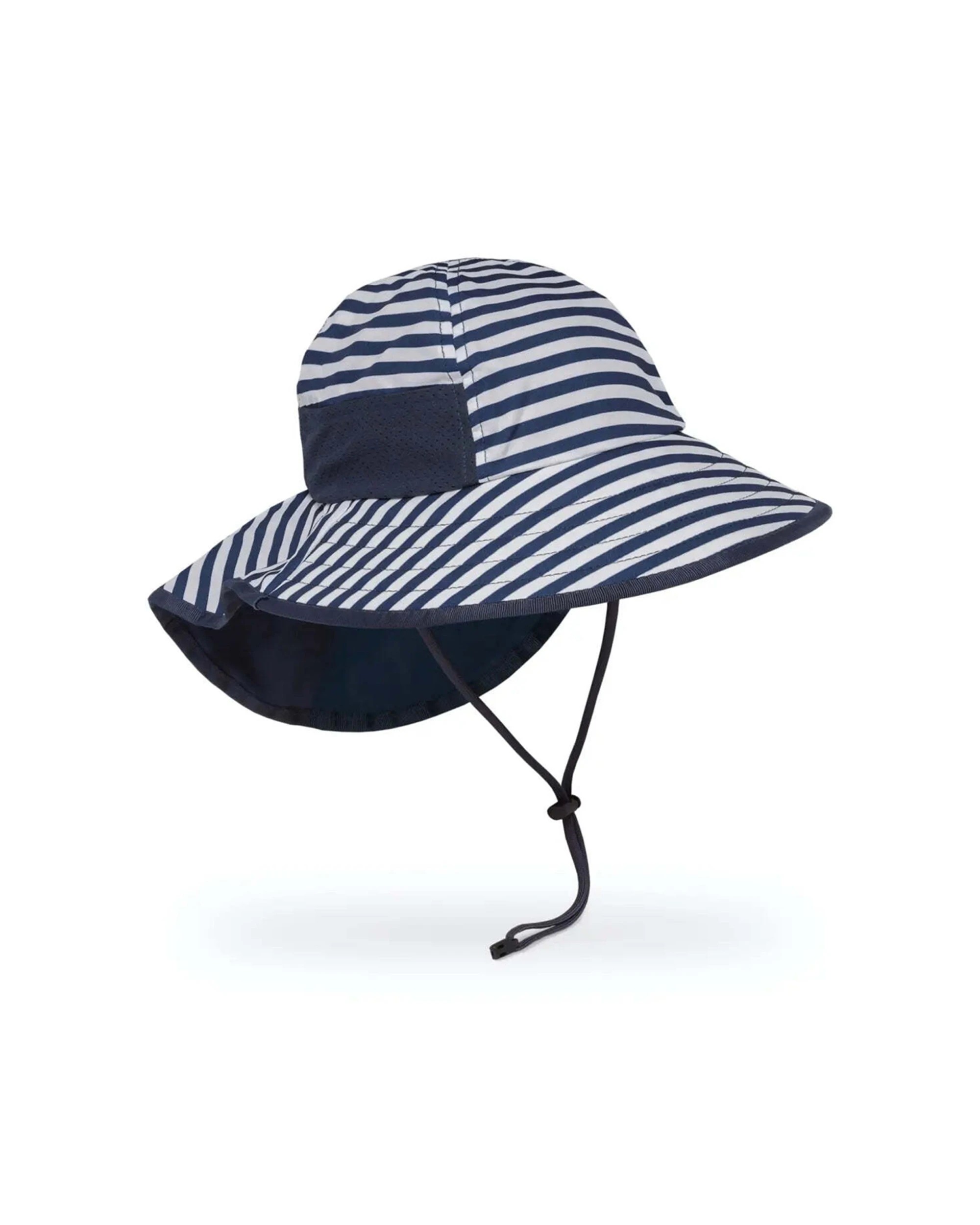 1 Sunday Afternoons Kids Play Hat Youth 5-9 Years UPF 50 Sun Protection Navy Stripe - Blue, 1 of 1