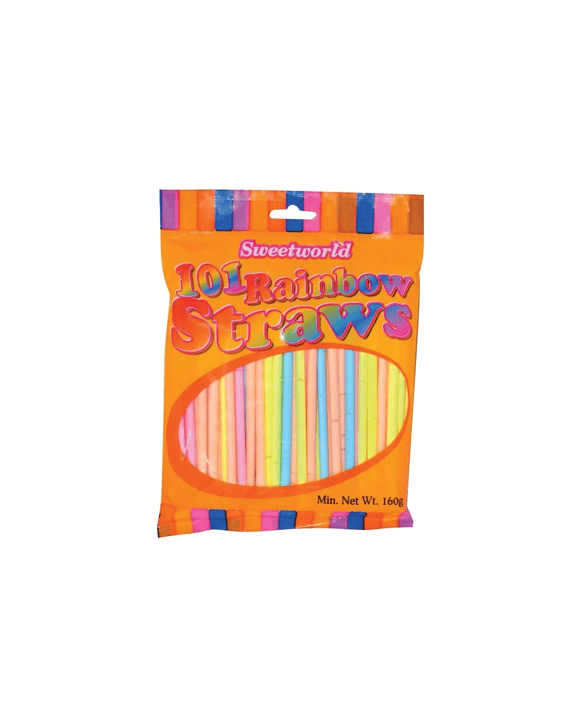 Sweetworld 101 Rainbow Straws 160g