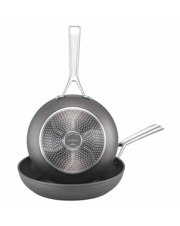 Essteele Per Bellezza Nonstick Induction Open Skillet Twin Pack 24/28cm - Grey