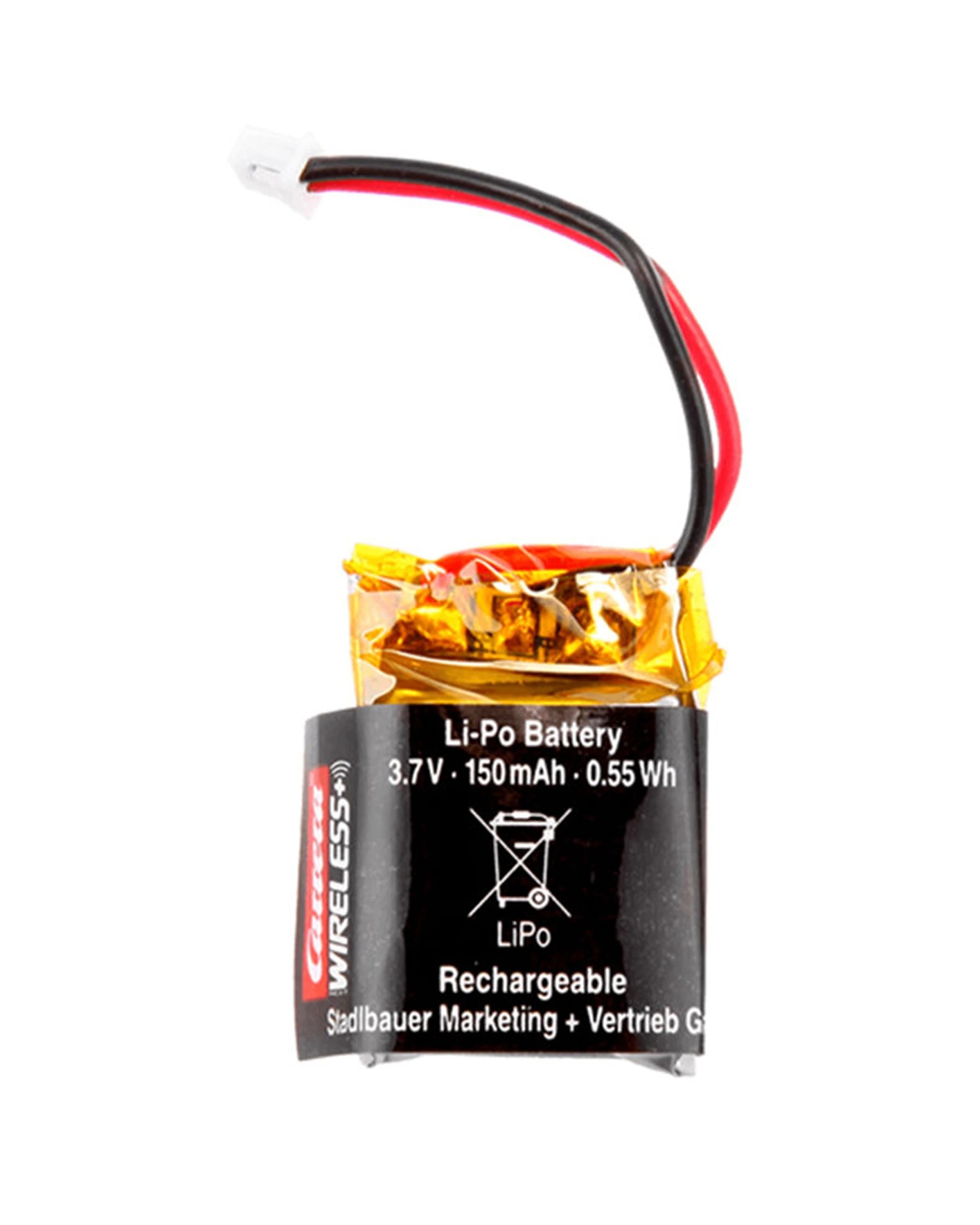2 CARRERA Wireless Hand Controller 3.7V Battery LiPo 150mAh RC Car Battery. - Black, 2 of 3