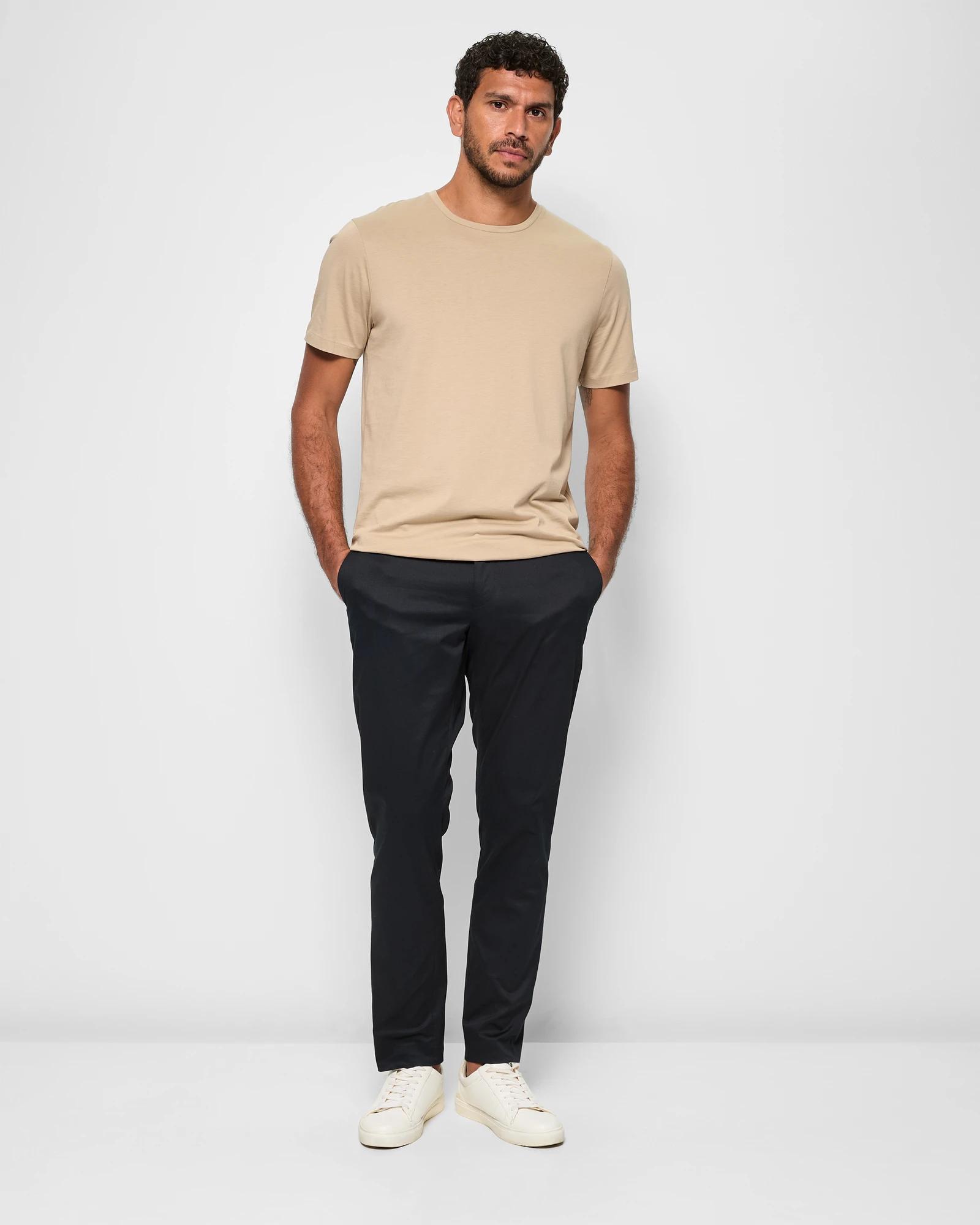 2 Preview Australian Cotton Tailored Slim Chino Pants BLACK, 2 of 5