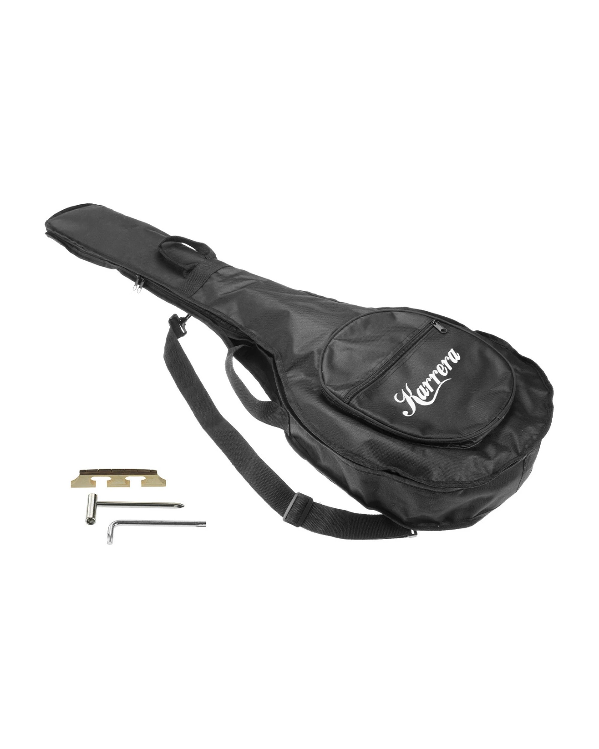 7 Karrera 6 String Resonator Banjo - Brown, 7 of 7