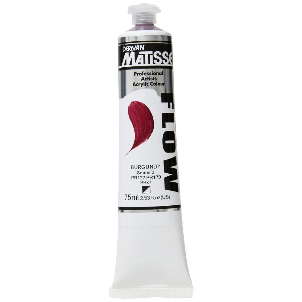 1 Derivan Matisse Flow Paint 75mL Burgundy S2, 1 of 2