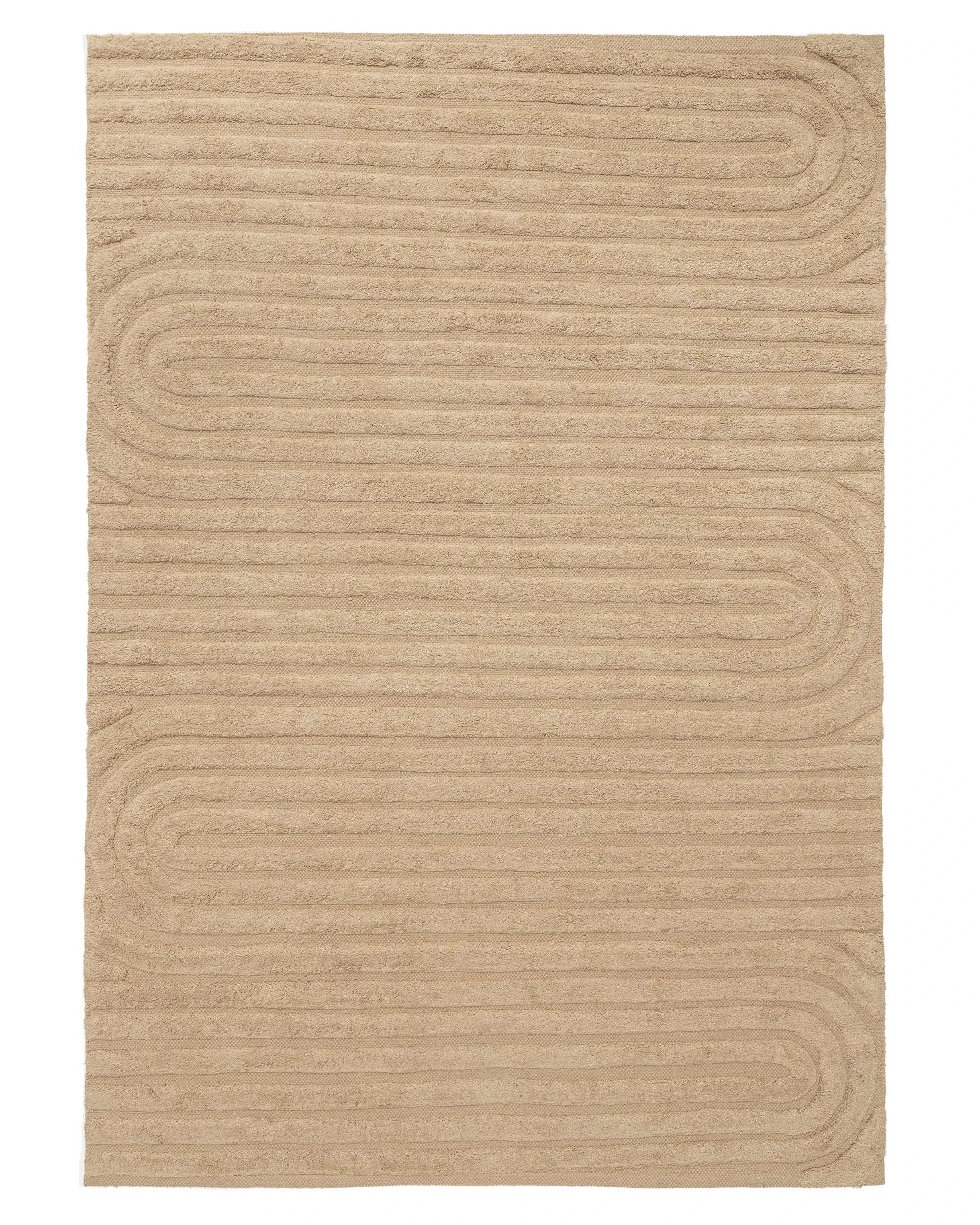 1 Loopsie Rabat Sculptural Cotton Rug-280cm x 190cm - Brown, 1 of 7