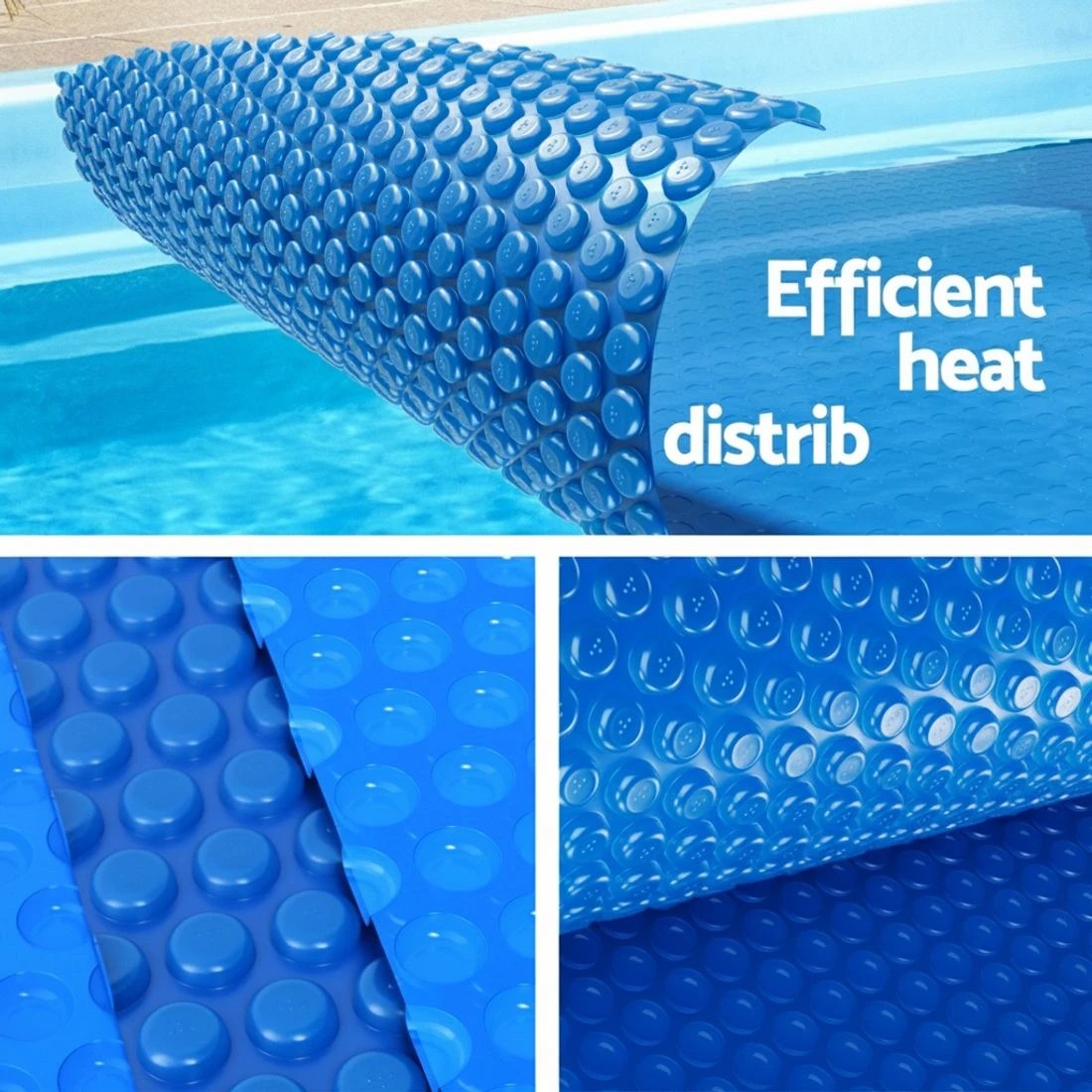 5 Aquabuddy Pool Cover 600 Micron 7x4m Swimming Pool Solar Blanket - Blue, 5 of 6
