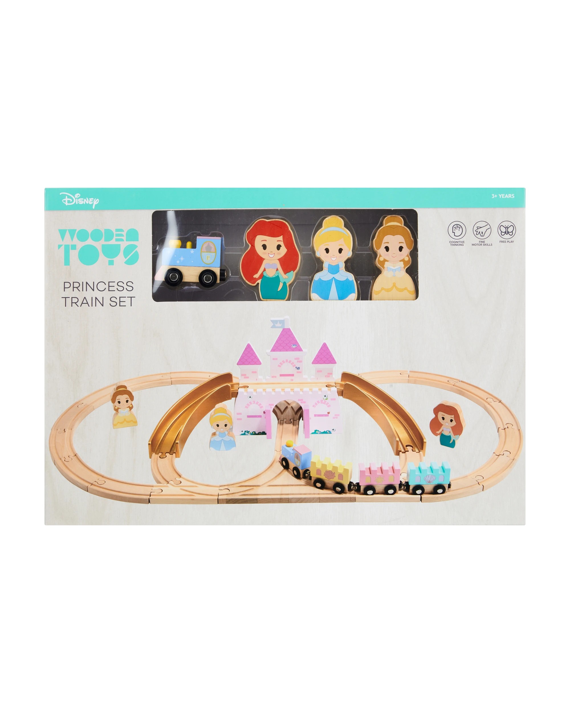 1 Wooden Toys: Disney Princess Train Set, 1 of 8