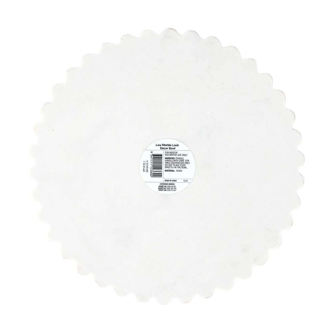 6 Low Marble Look Decor Bowl, 6 of 6