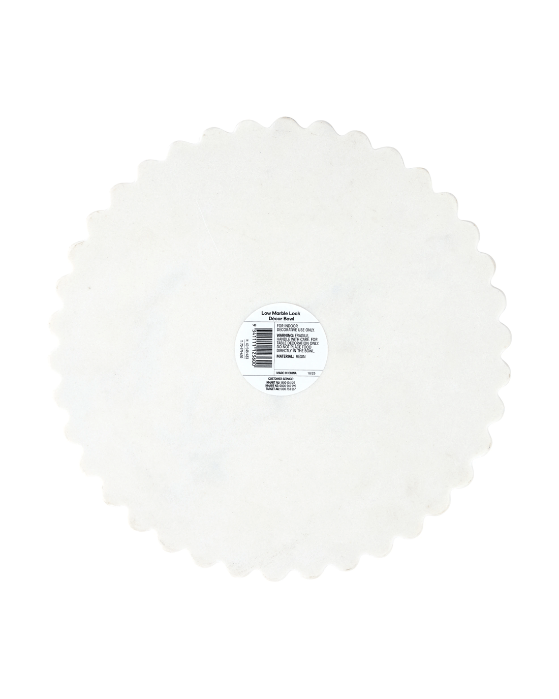 6 Low Marble Look Decor Bowl, 6 of 6