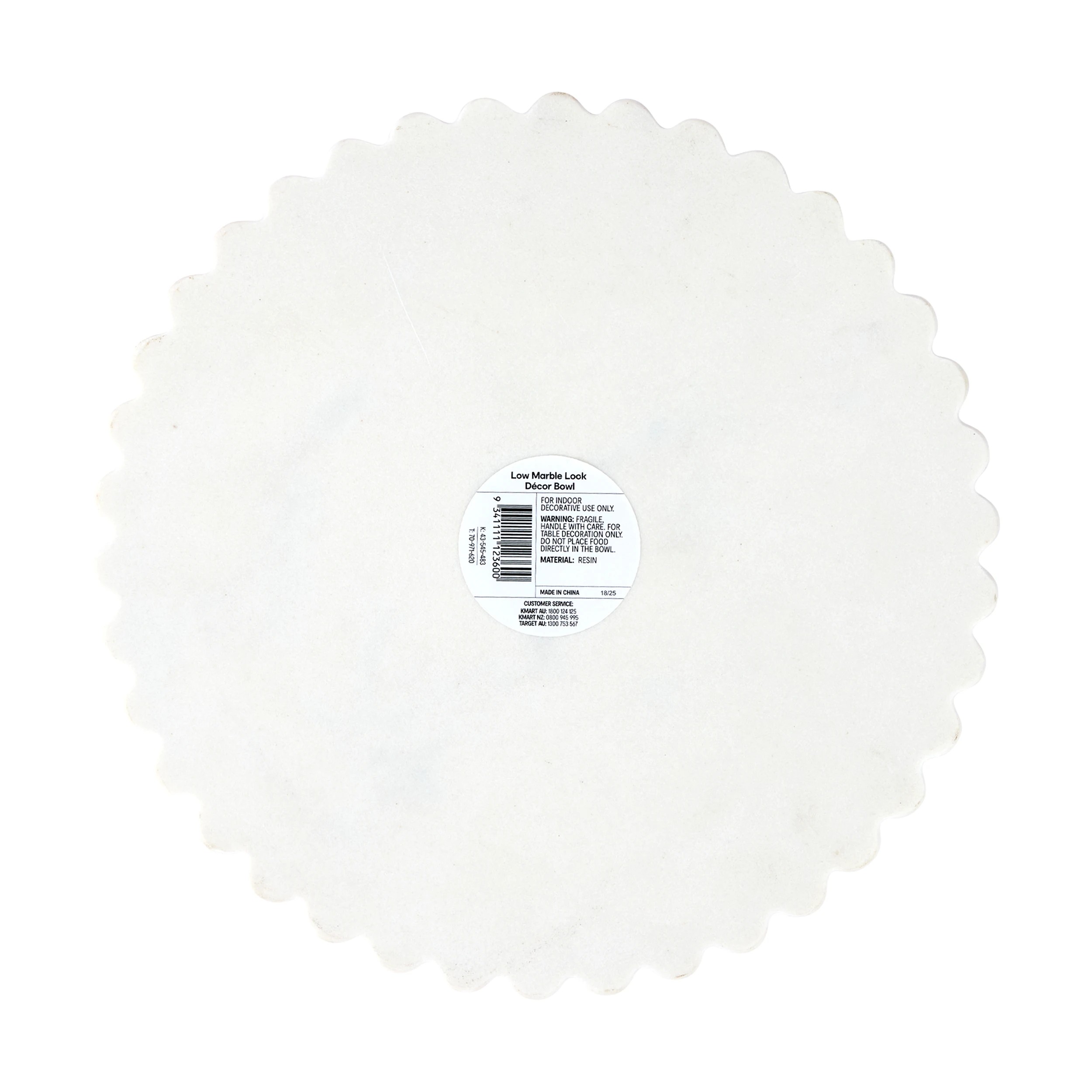 6 Low Marble Look Decor Bowl, 6 of 6