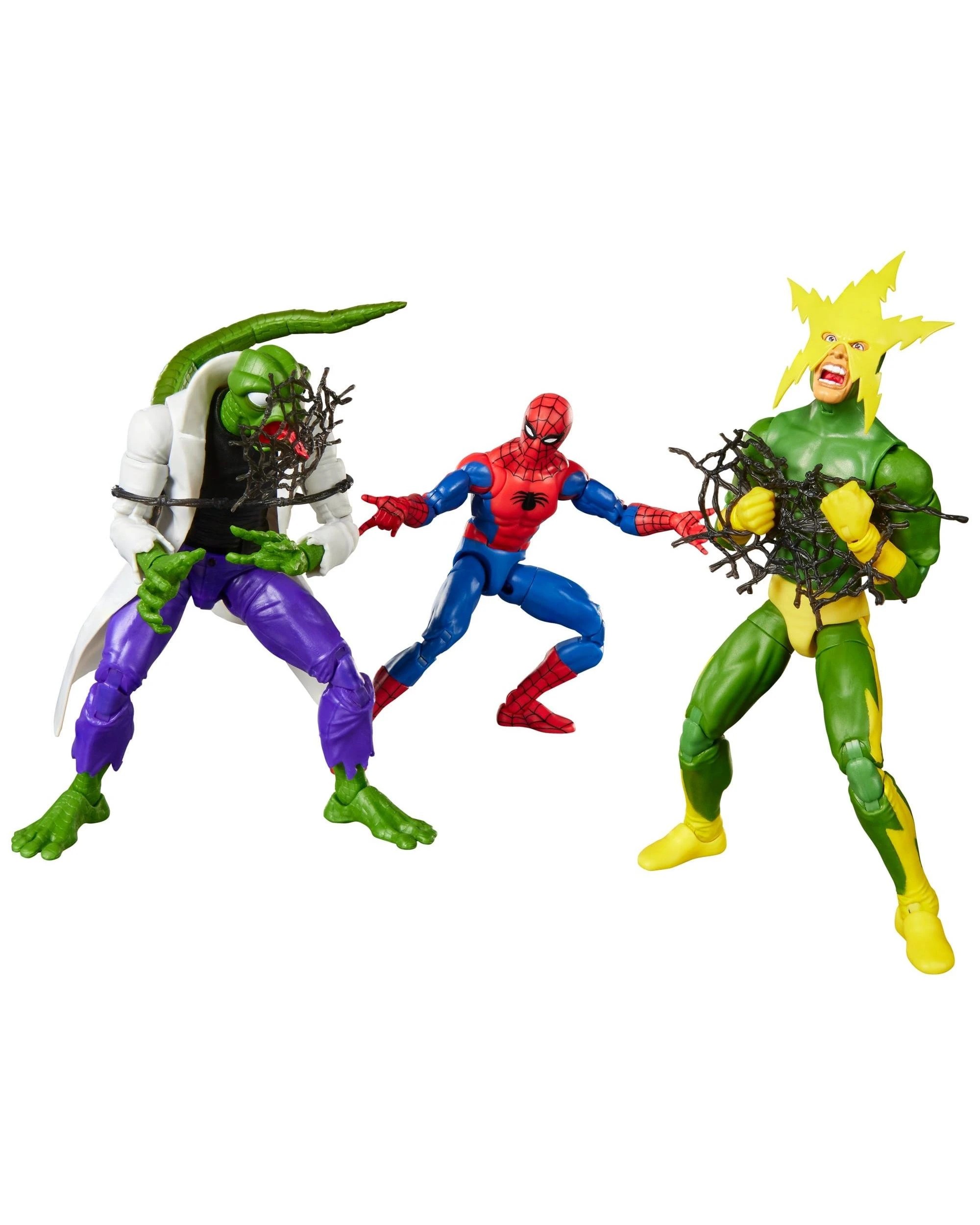 2 Marvel Legends Series Spider-Man Lizard and Electro 3 Pack Action Figures, 2 of 9