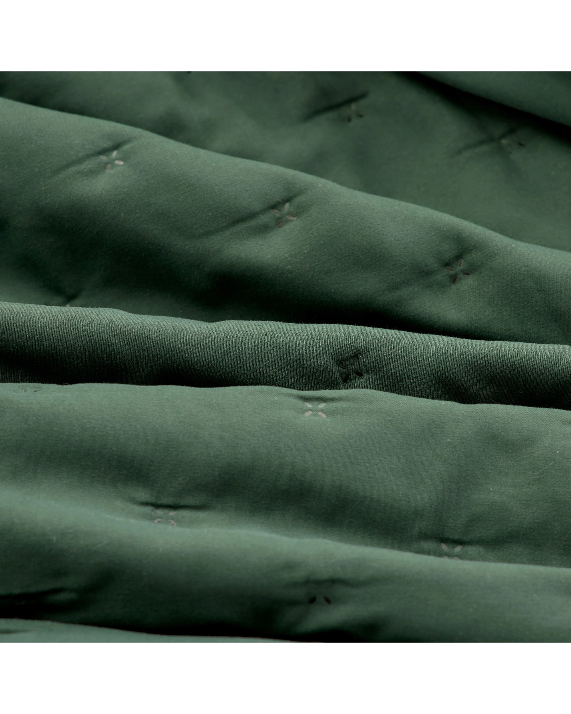 4 Dreamaker Ormond Quilted Quilt Cover Set King Single Bed - King Single Bed - Forest Green, 4 of 9