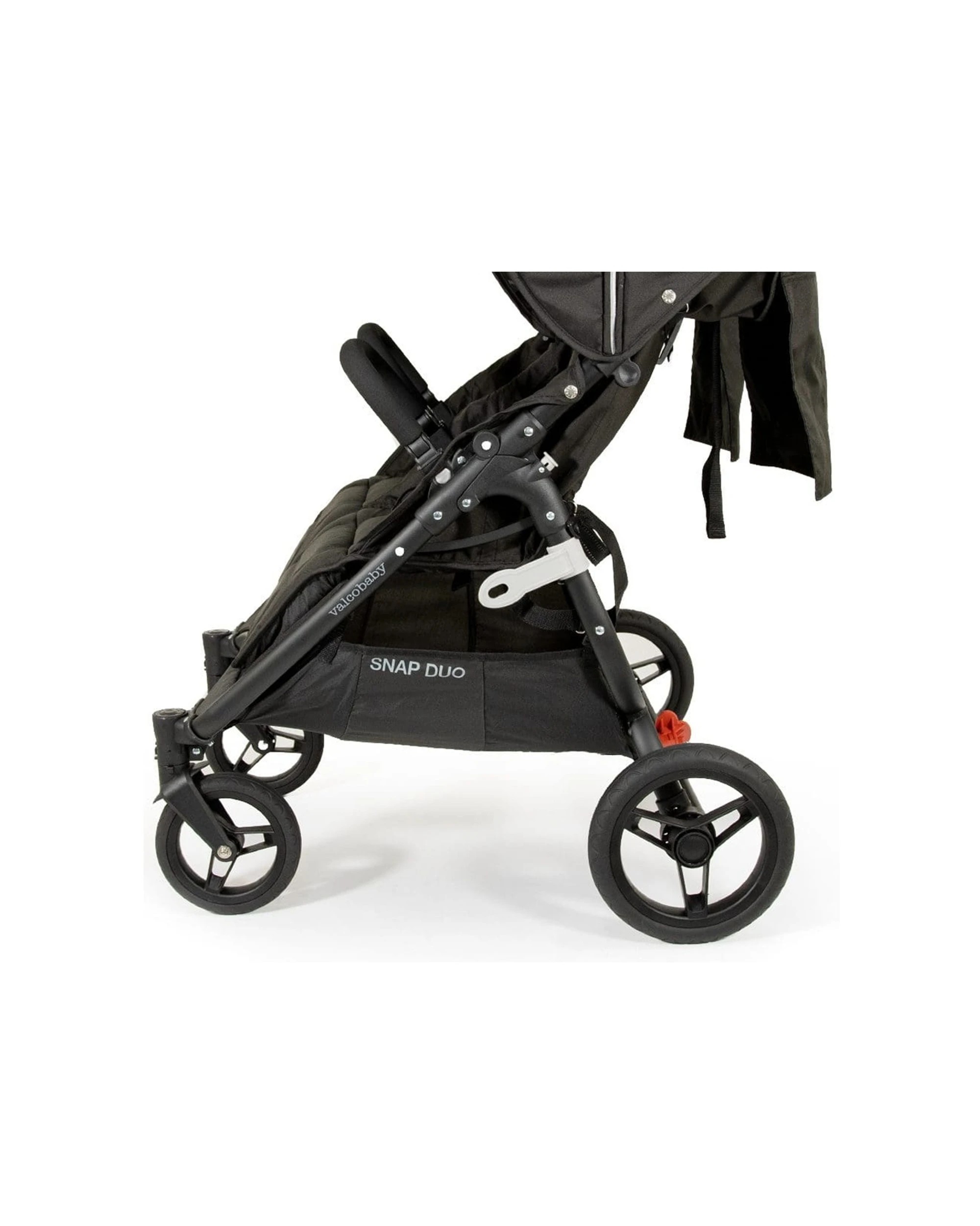 2 ValcoBaby Infinity Wheel Set Puncture Proof Pram Stroller 4pc With Storage - Black, 2 of 6