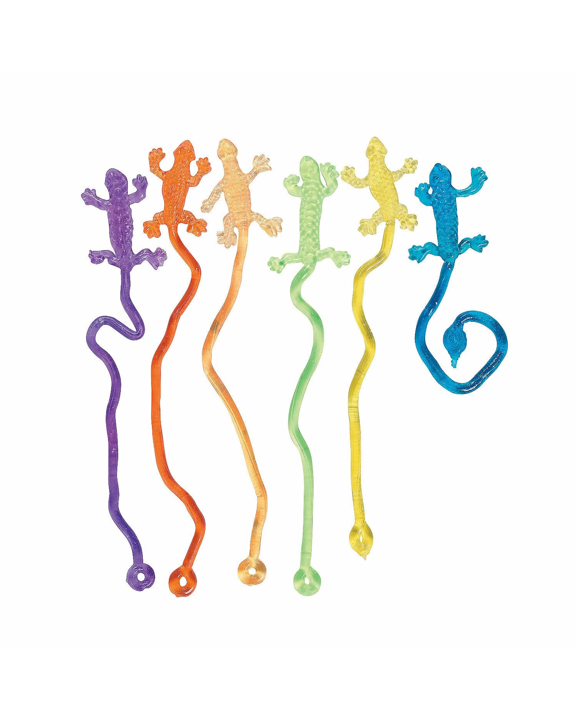 1 Partyrama Mini Sticky Lizards Pack of 24, 1 of 2