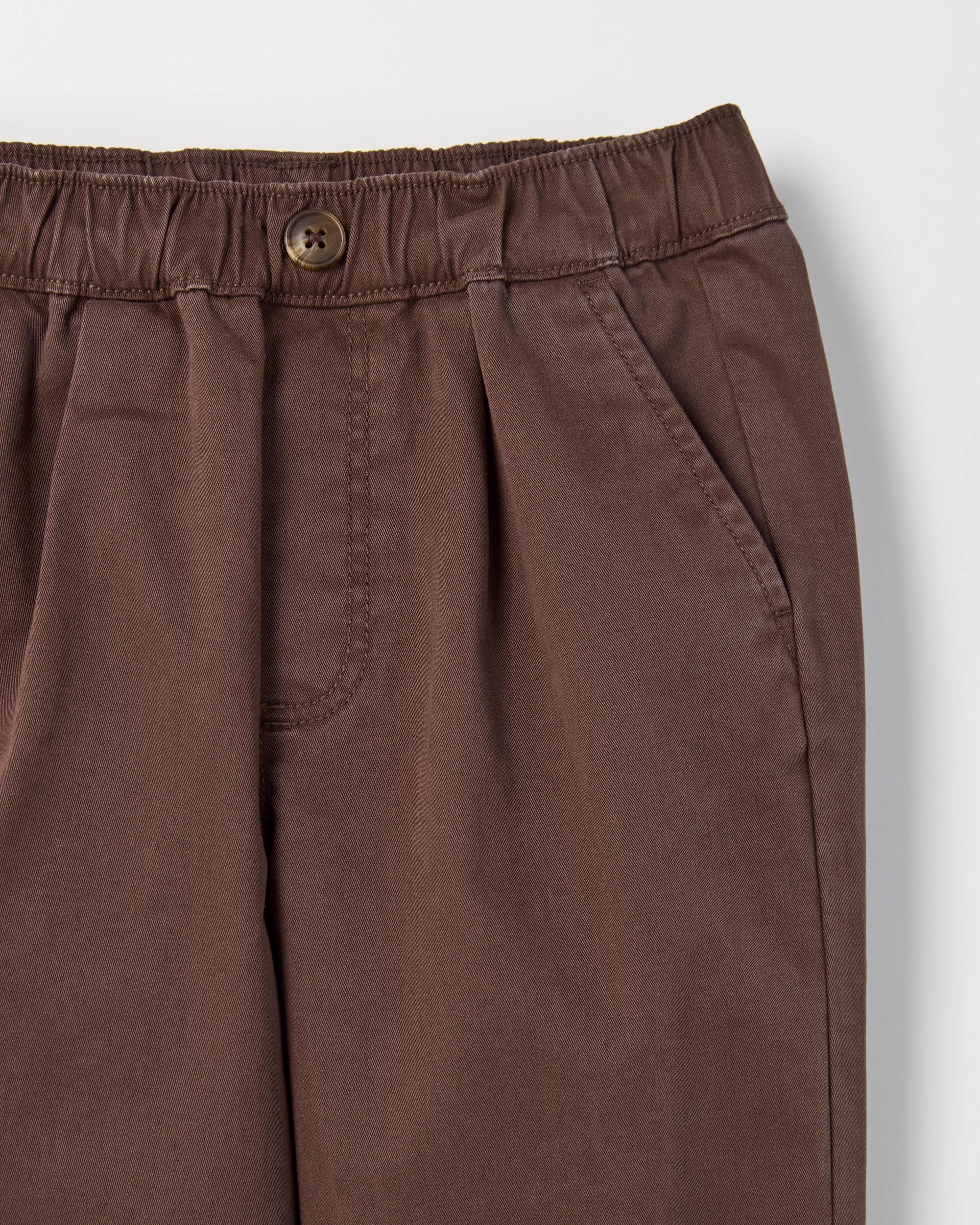 5 Target Kids Australian Cotton Elastic Waist Chino Pants HOT FUDGE, 5 of 6