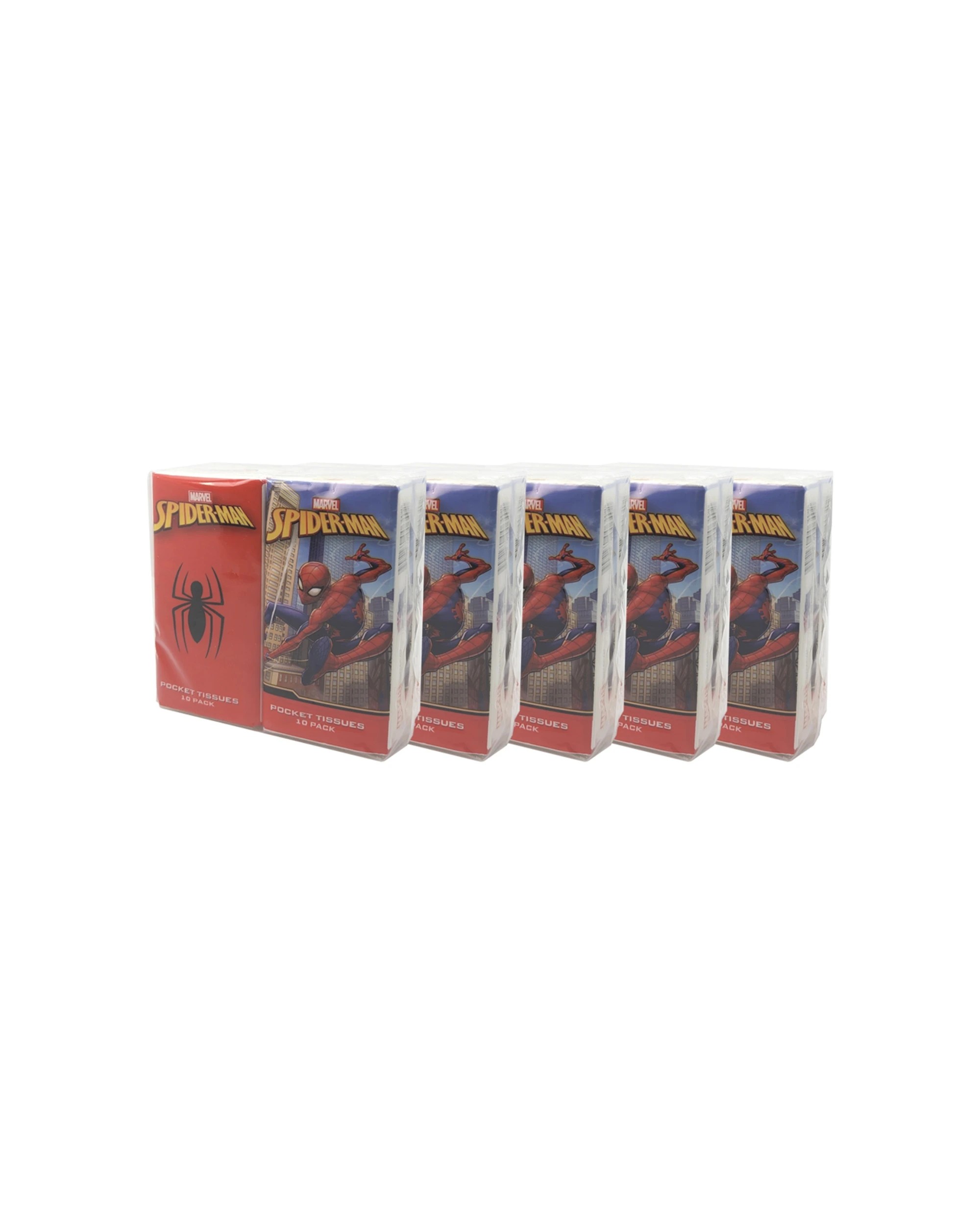 1 SPIDERMAN 20x10pc Kids Pocket Travel Facial Tissues Portable Pack - Multi, 1 of 1