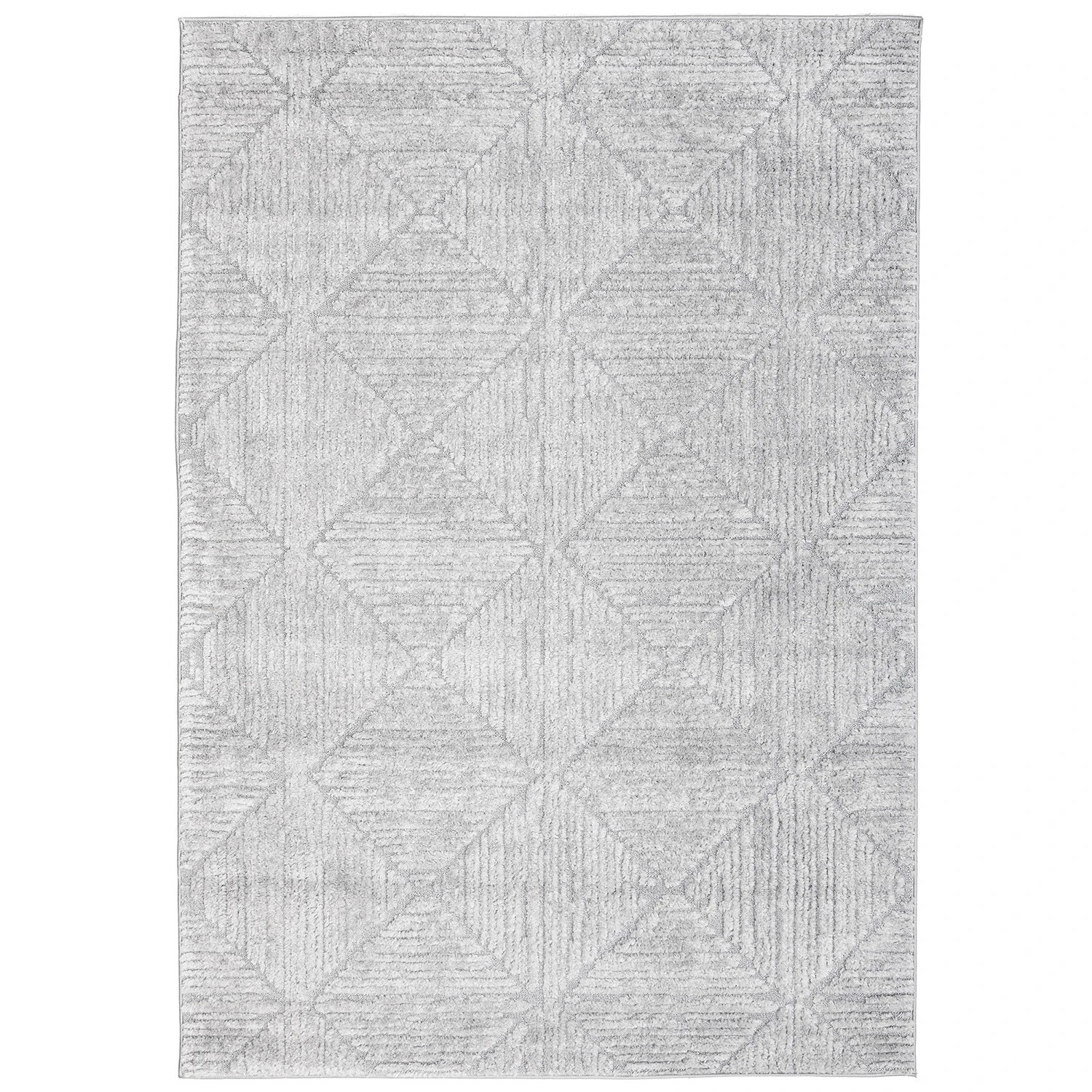 2 Common Ground Rugs Lyrica Shilo 150x80cm - Small Power Loomed Pet Friendly Floor Rug - Silver, 2 of 7