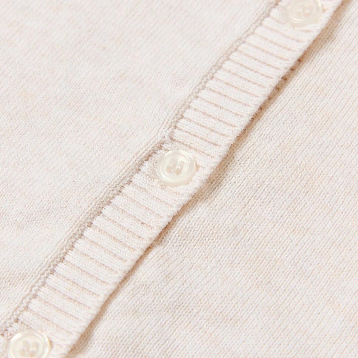 4 Newborn Cardigan HONEY OAT MARLE, 4 of 4