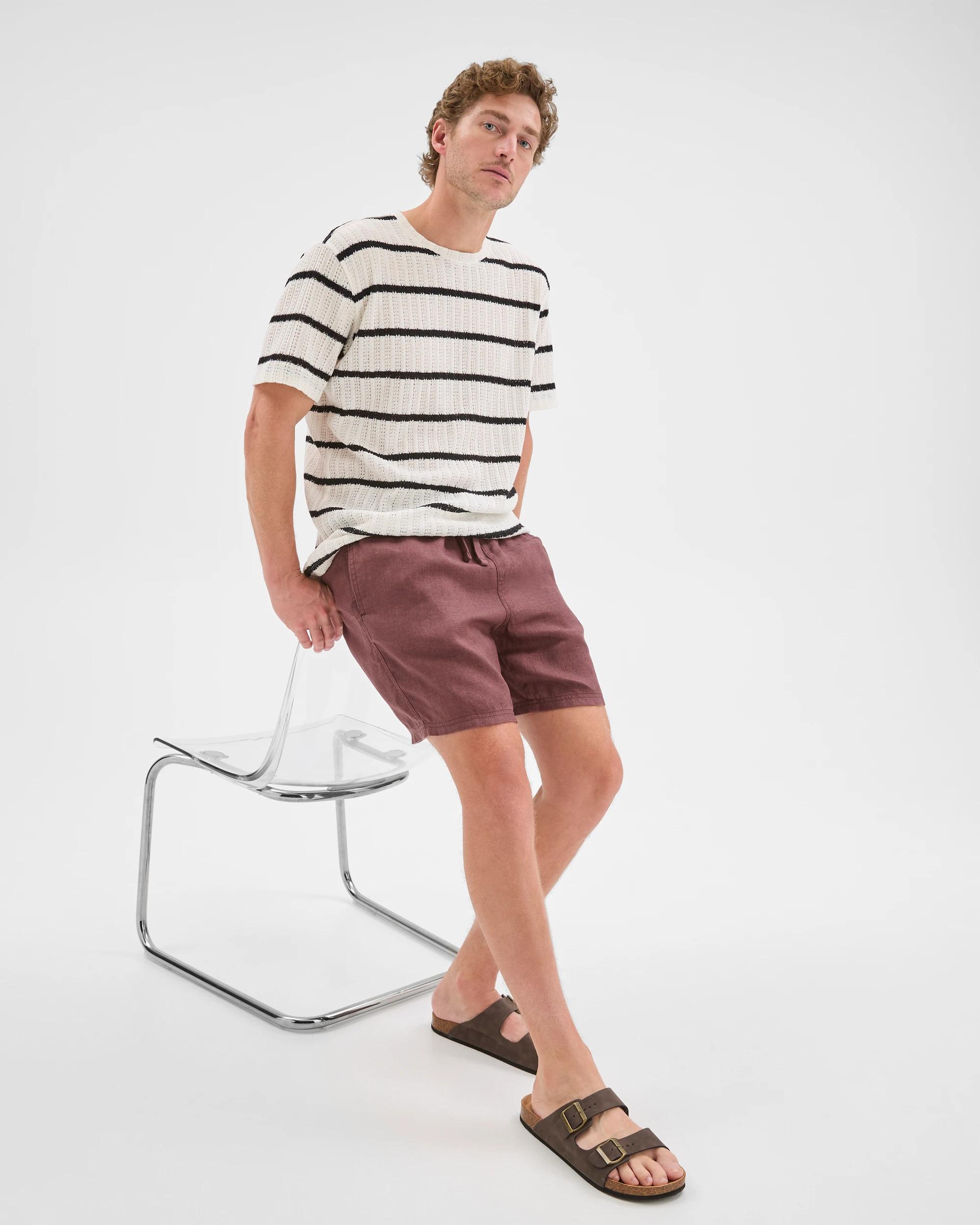 1 Target Man European Linen Shorts FUDGE, 1 of 6