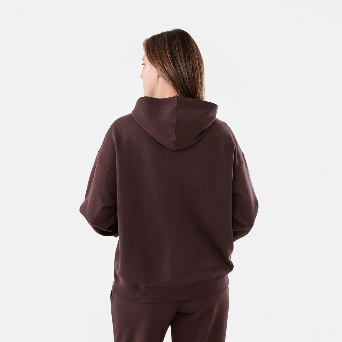3 Active Womens Core Pop Over Hoodie TUSCAN BROWN, 3 of 6