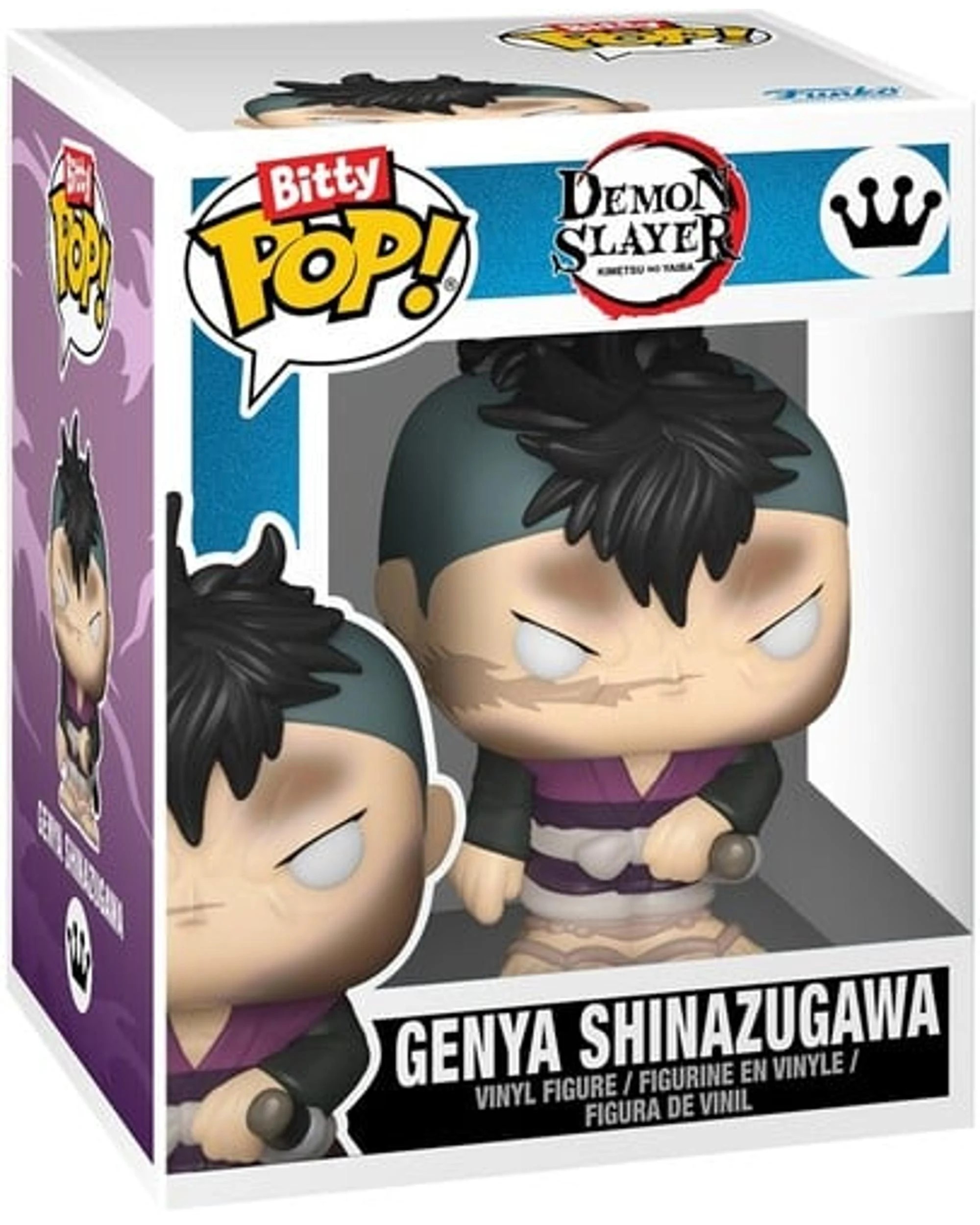7 Demon Slayer Inosuke Hashibira, Kyojuro Rengoku, Genya Shinazugawa and Mystery Funko Bitty POP! Vinyl 4 Pack, 7 of 7