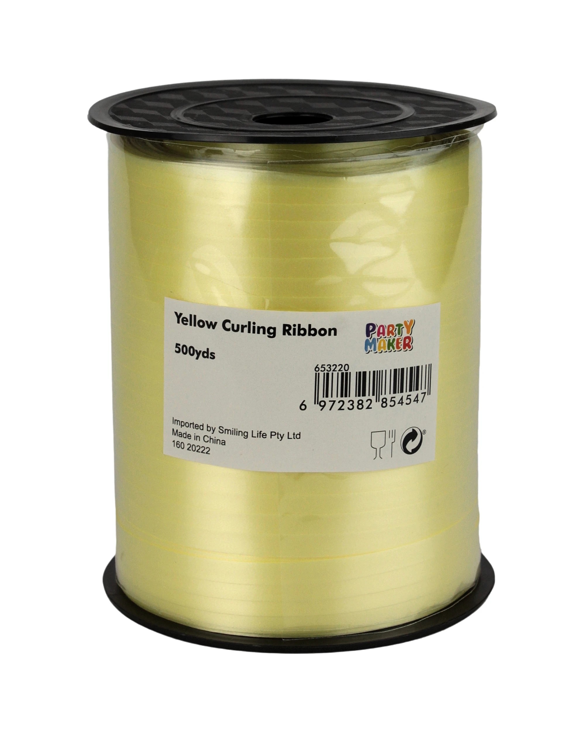 2 Partyrama Pastel Curling Ribbon Roll 457m - Yellow, 2 of 2