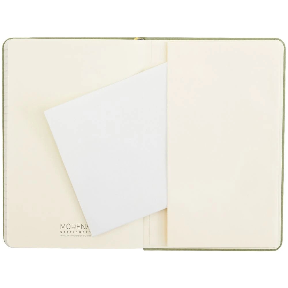 5 Modena A5 Linen Ruled Notebook Sage, 5 of 5