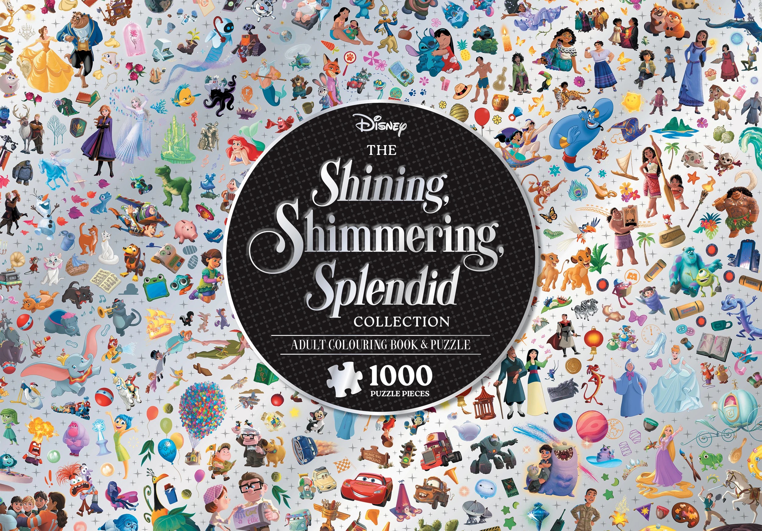 4 Disney The Shining Shimmering Splendid Collection: Adult Colouring Book and Puzzle  - Book, 4 of 6