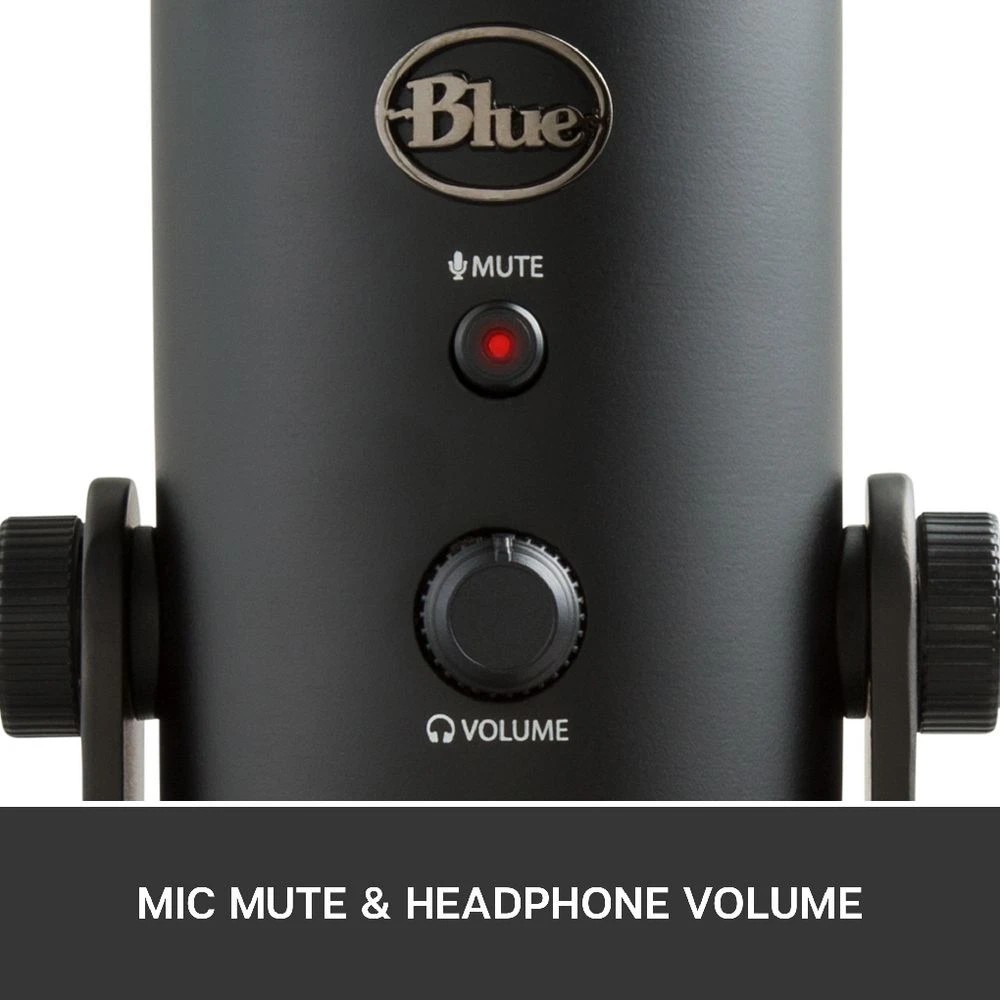 8 Blue Yeti 3-Capsule USB Microphone Black, 8 of 10