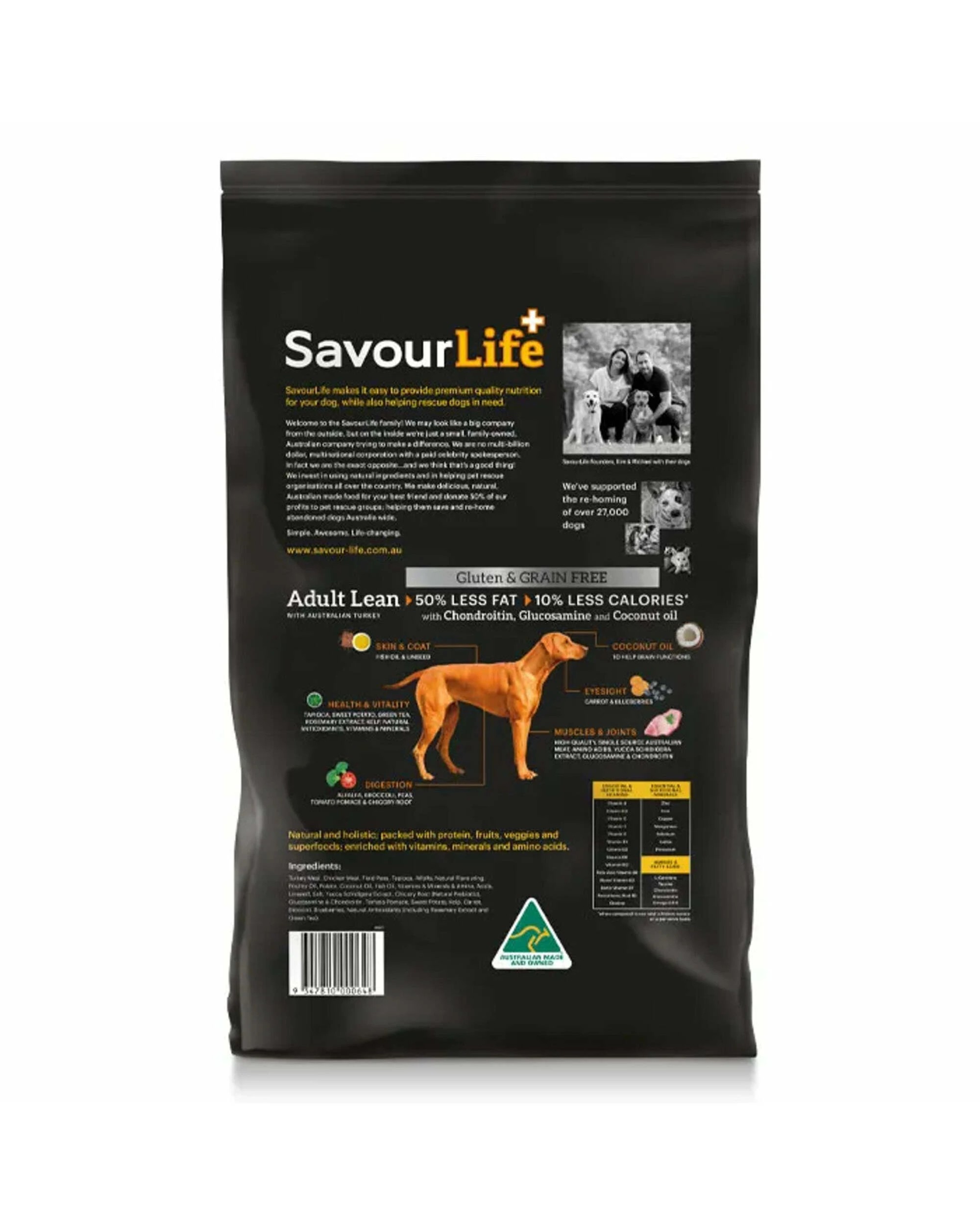 2 Savourlife Grain Free Dry Dog Food Lean Turkey 10kg, 2 of 2