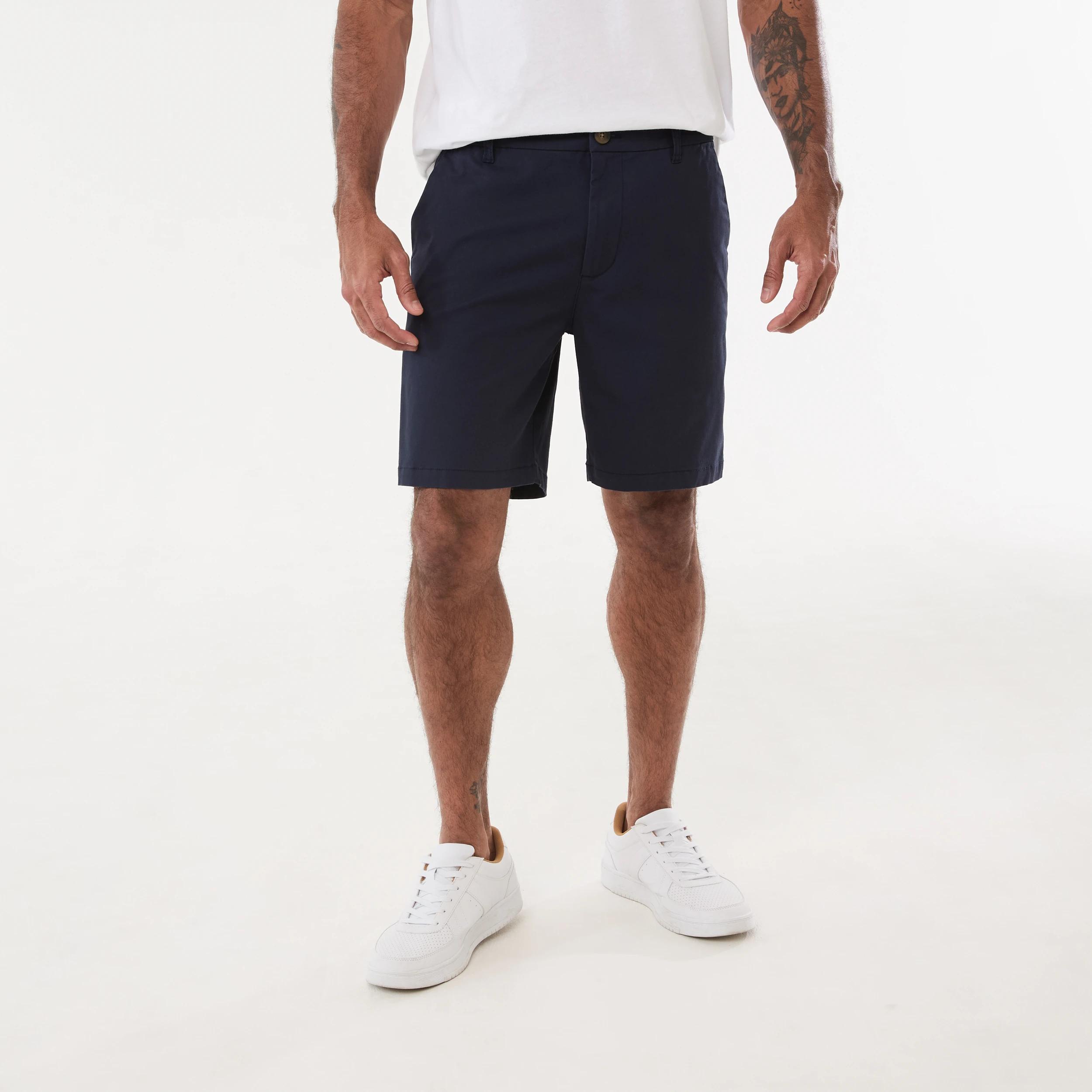 6 Slim Stretch Chino Shorts BLUE NIGHTS, 6 of 6