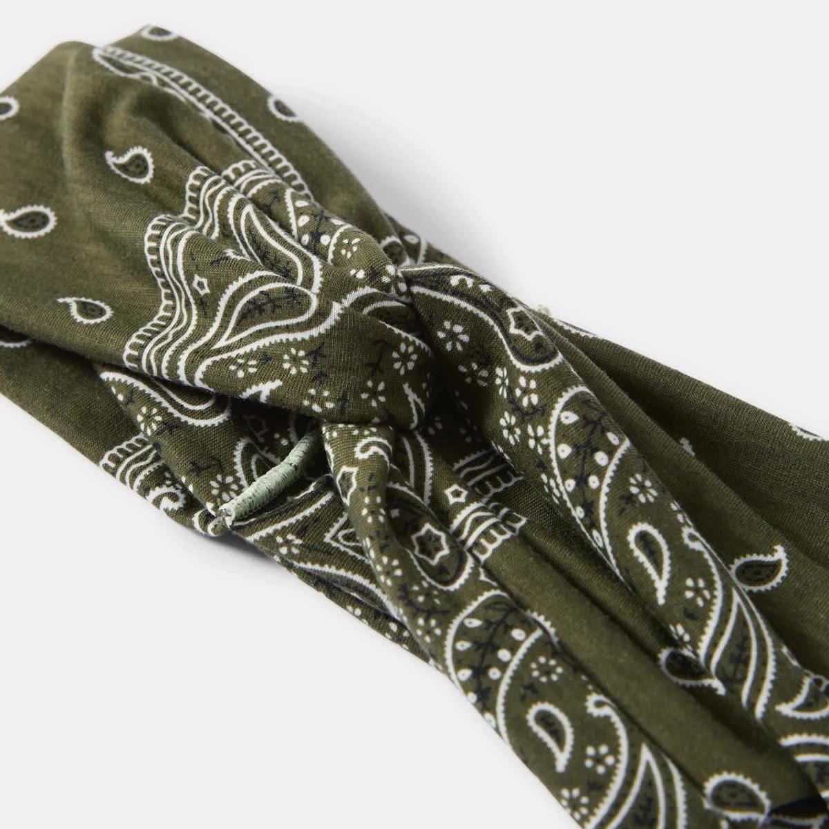 2 Stretch Bandana Headband ACC GREEN, 2 of 4