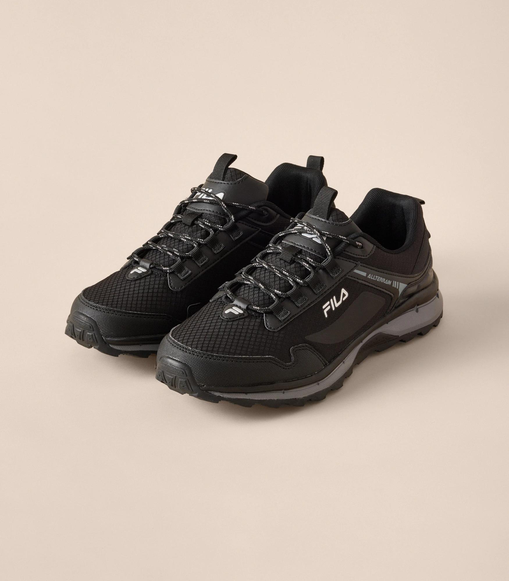 1 Fila Mens Trail Sneakers - Arpino BLACK / GREY, 1 of 6