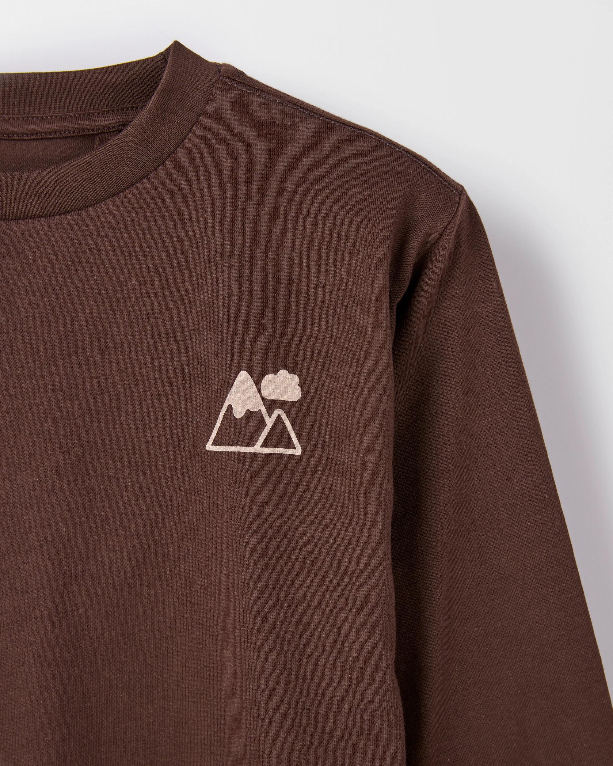 5 Target Kids Australian Cotton 3 Pack Long Sleeve T-Shirts BROWN, 5 of 5