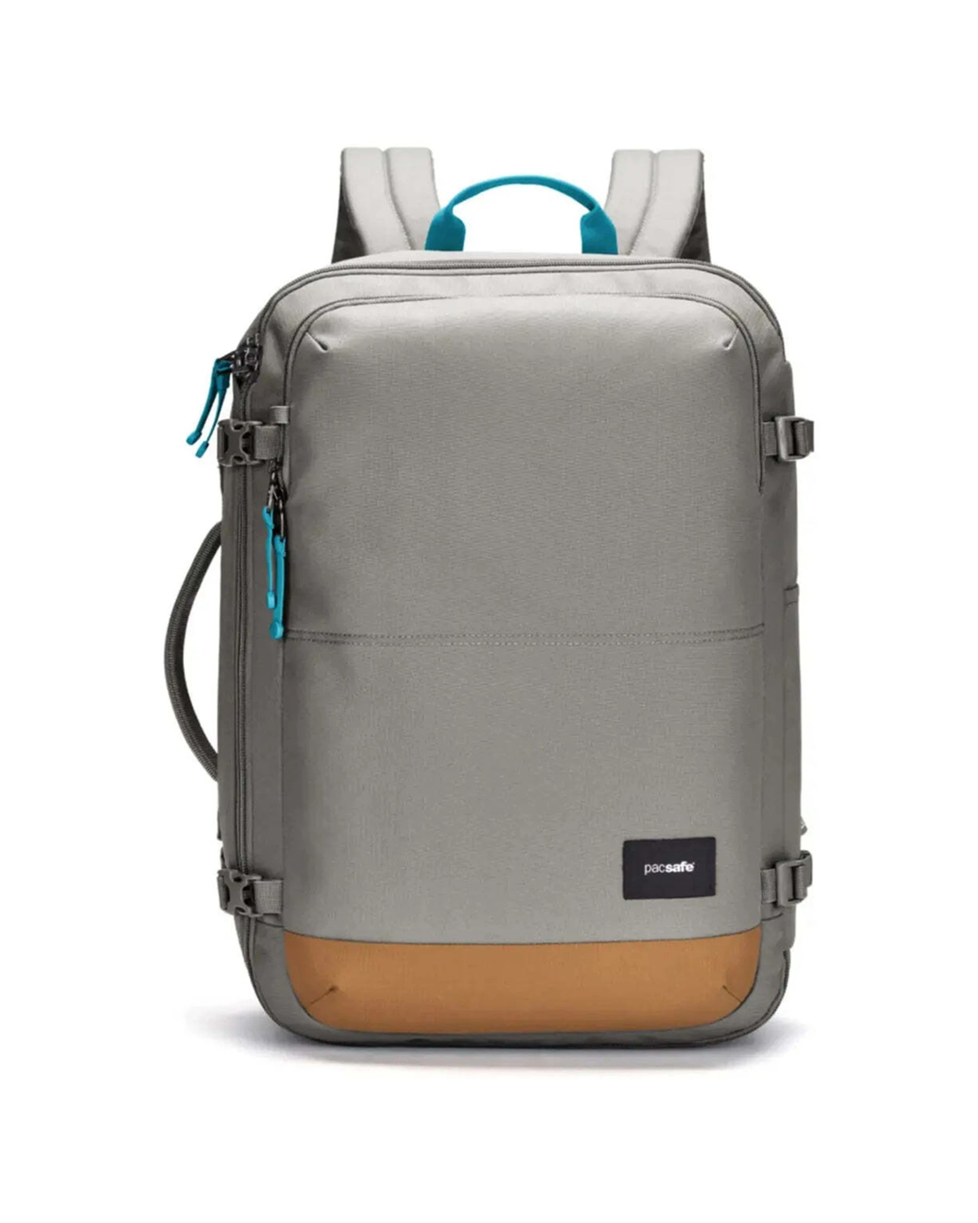 1 Pacsafe GO 34L Anti-Theft Carry-on Backpack Lockable Zip Tab Travel Accessory Stone - Grey, 1 of 8