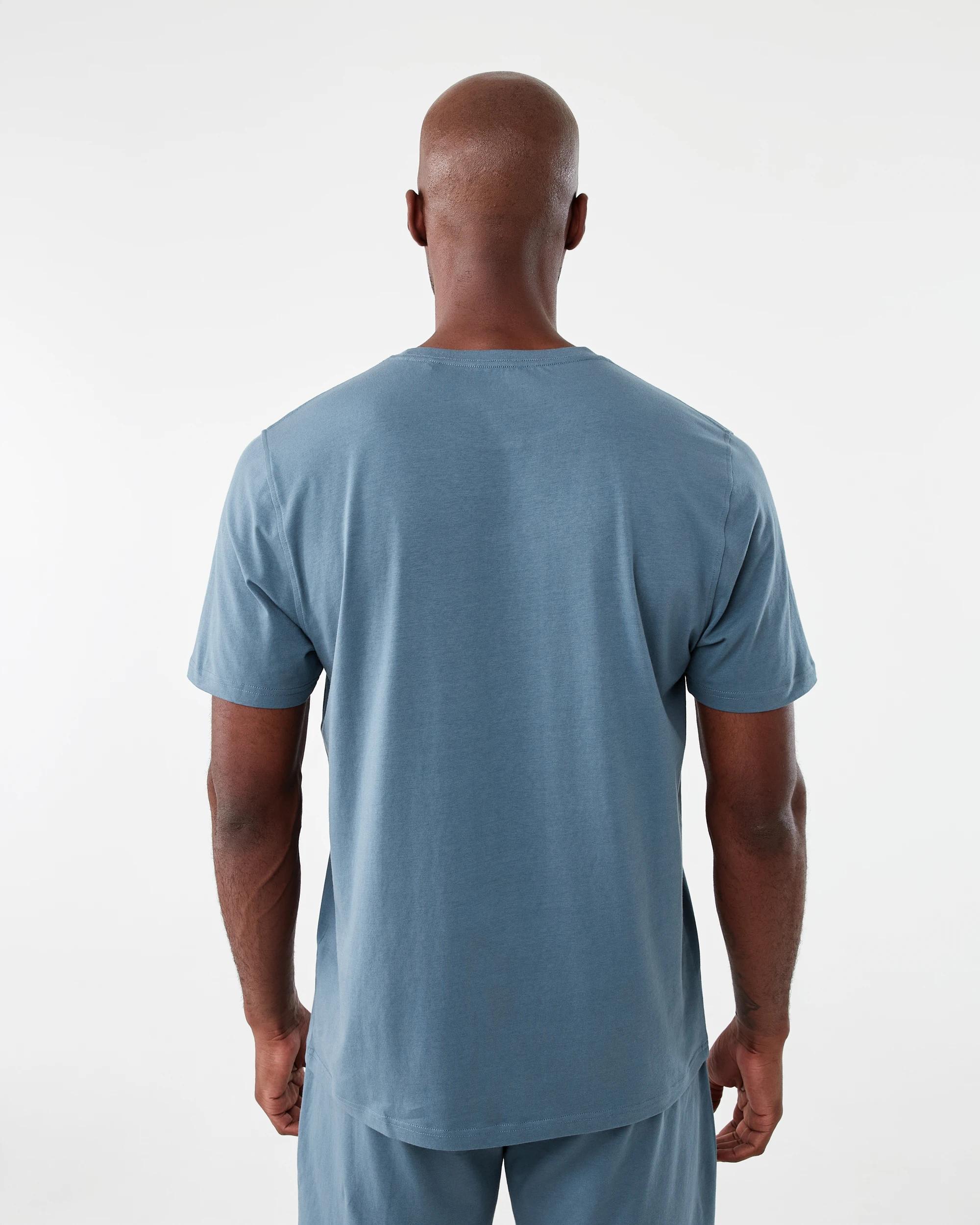 3 Cotton Elastane Sleep Top Chinablue, 3 of 6