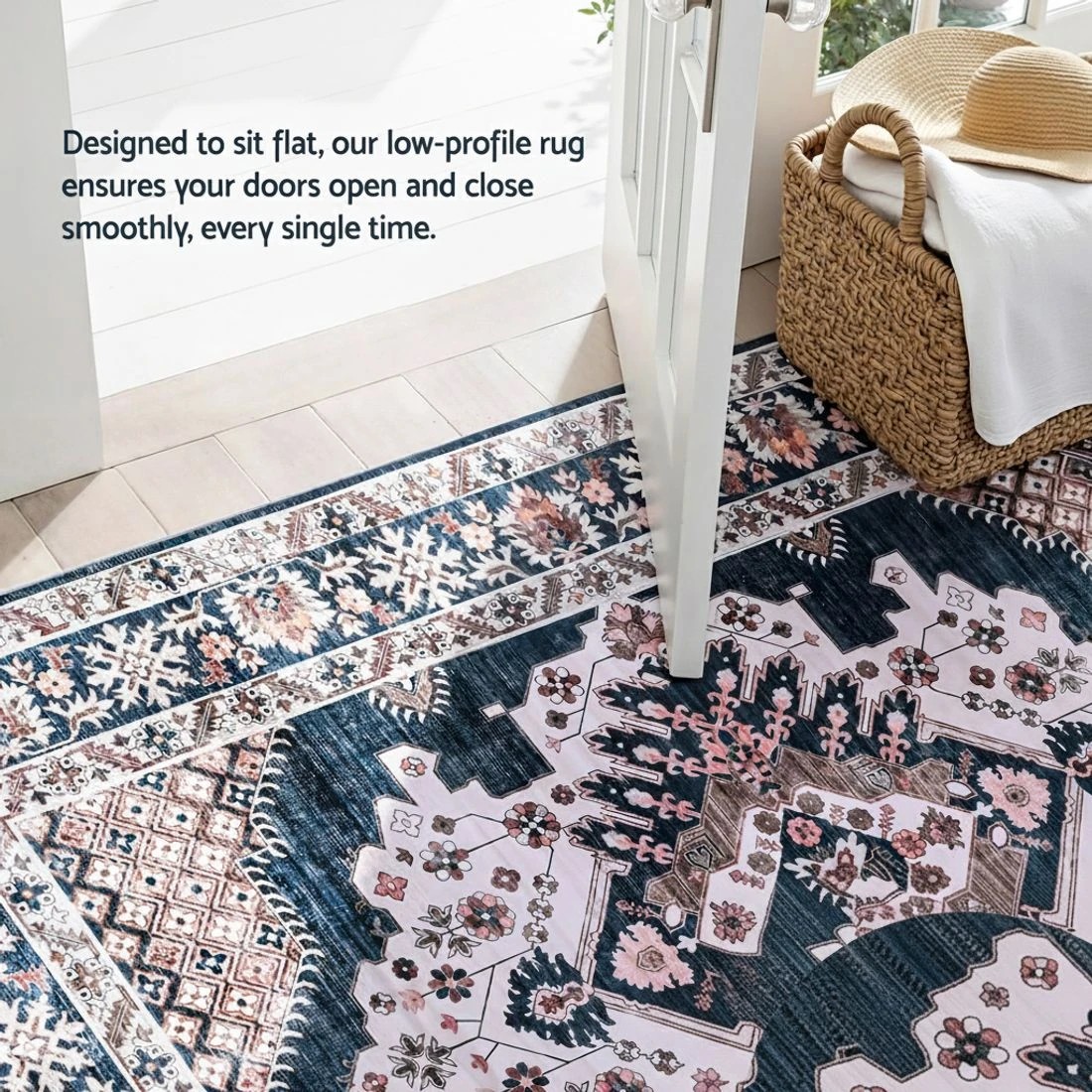 5 Artiss Floor Rug 160X230cm Large Washable Persian Area Rug Living Room - Blue, 5 of 9