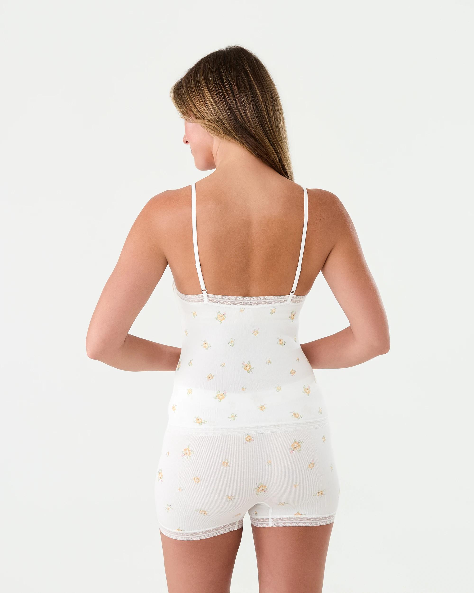 4 Seamfree Cami and Shorts Pyjama Set Stch Rose, 4 of 5