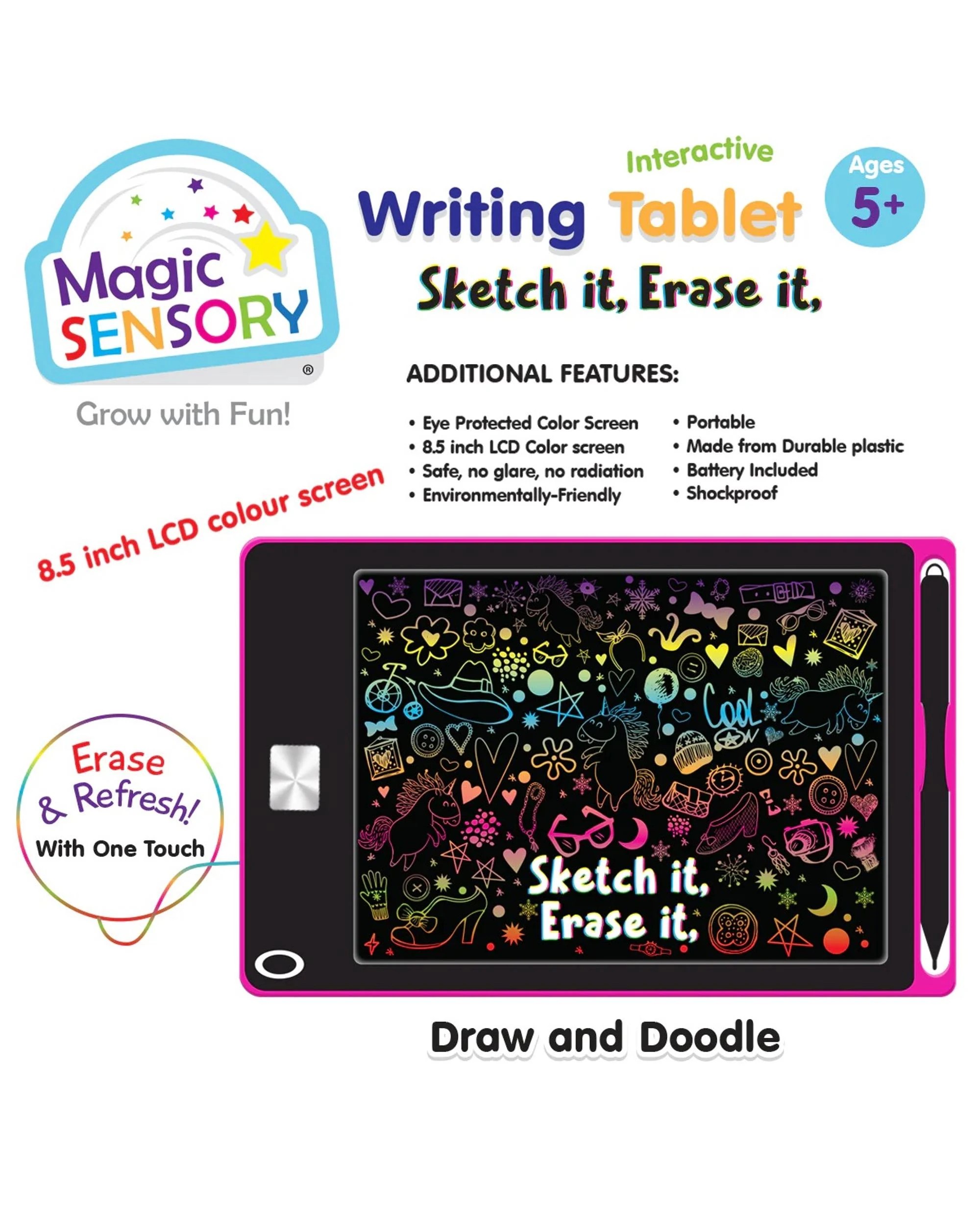 3 Magic Sensory Interactive LCD Writing Tablet - Pink Unicorn - Pink, 3 of 6