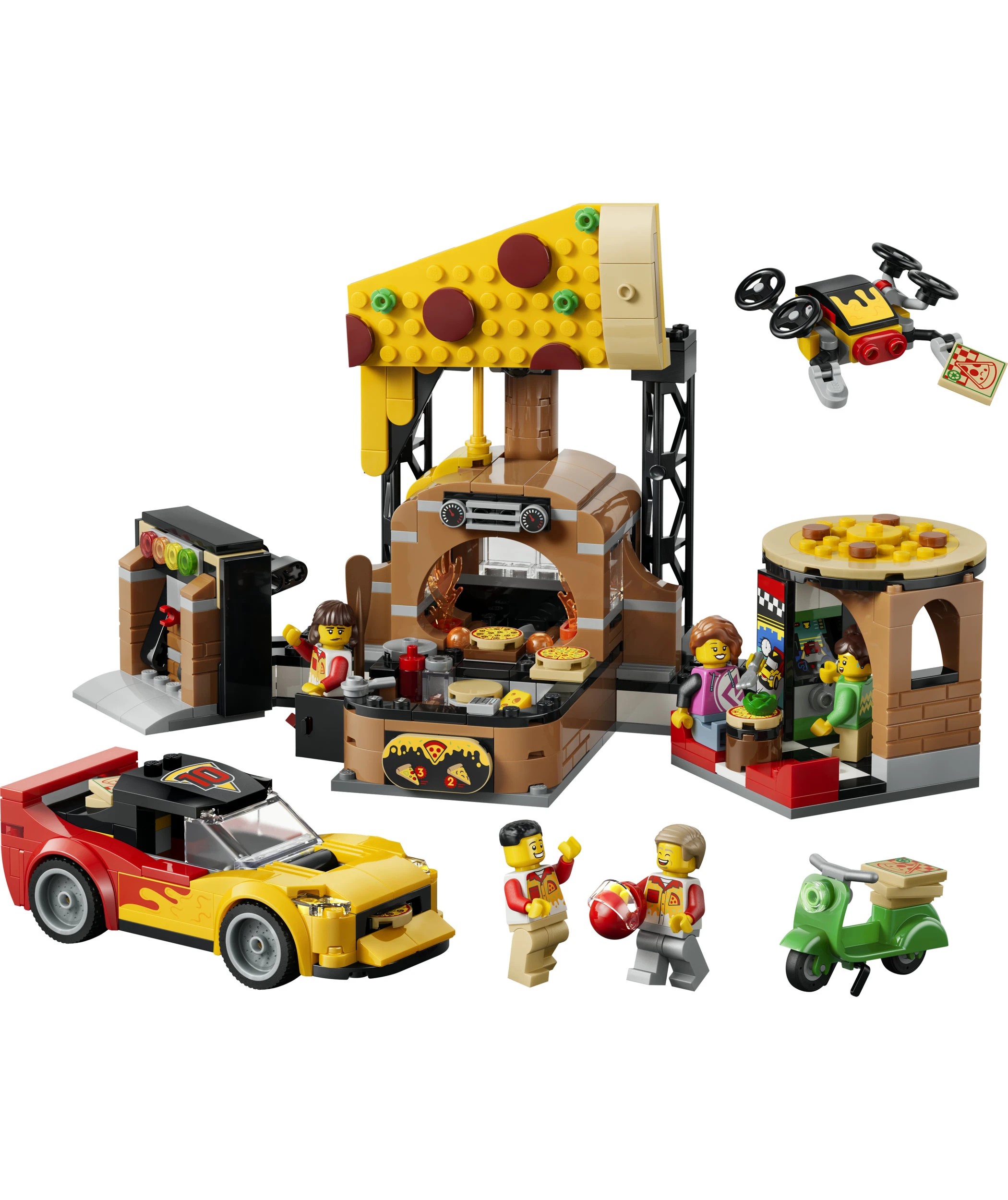 2 LEGO City Pizza Delivery Experience with Vehicles 60496, 2 of 9