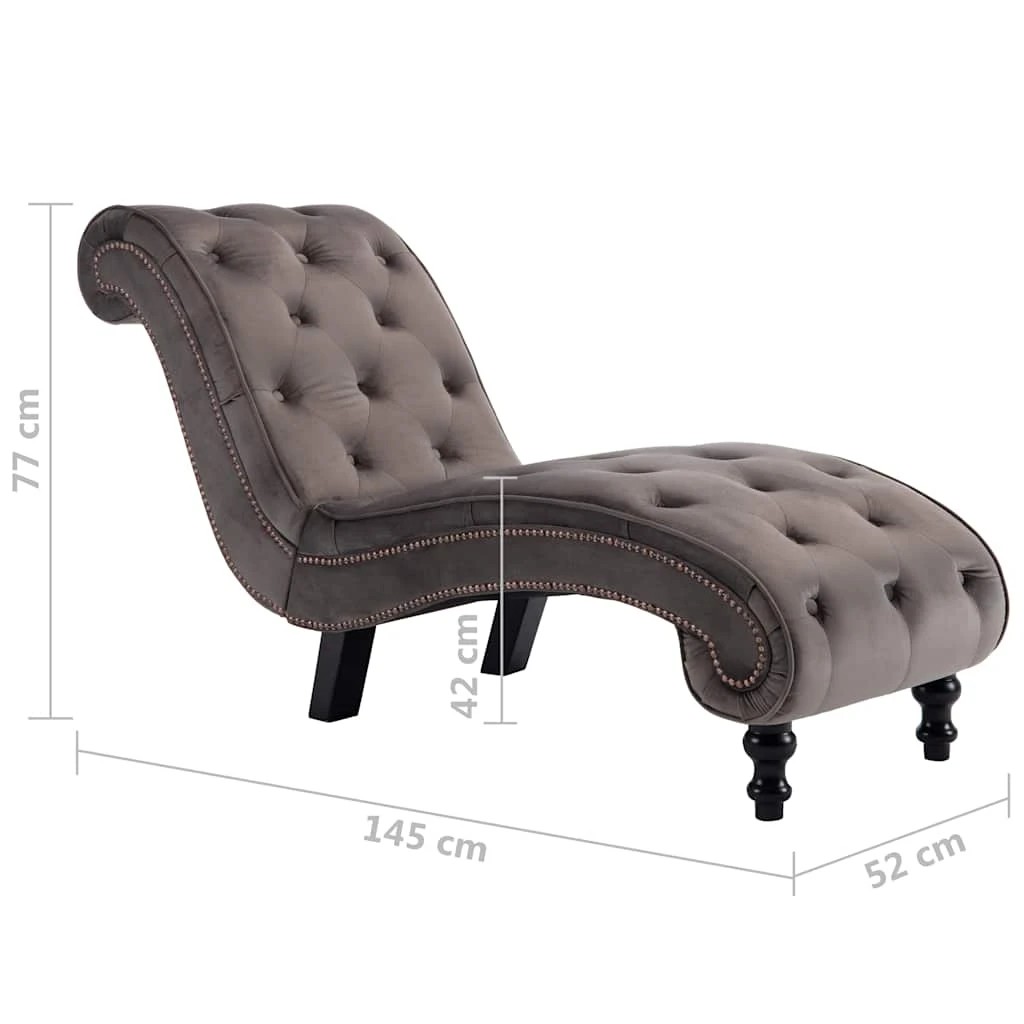 7 Vidaxl Chaise Lounge Lounge Chairs - Grey, 7 of 7
