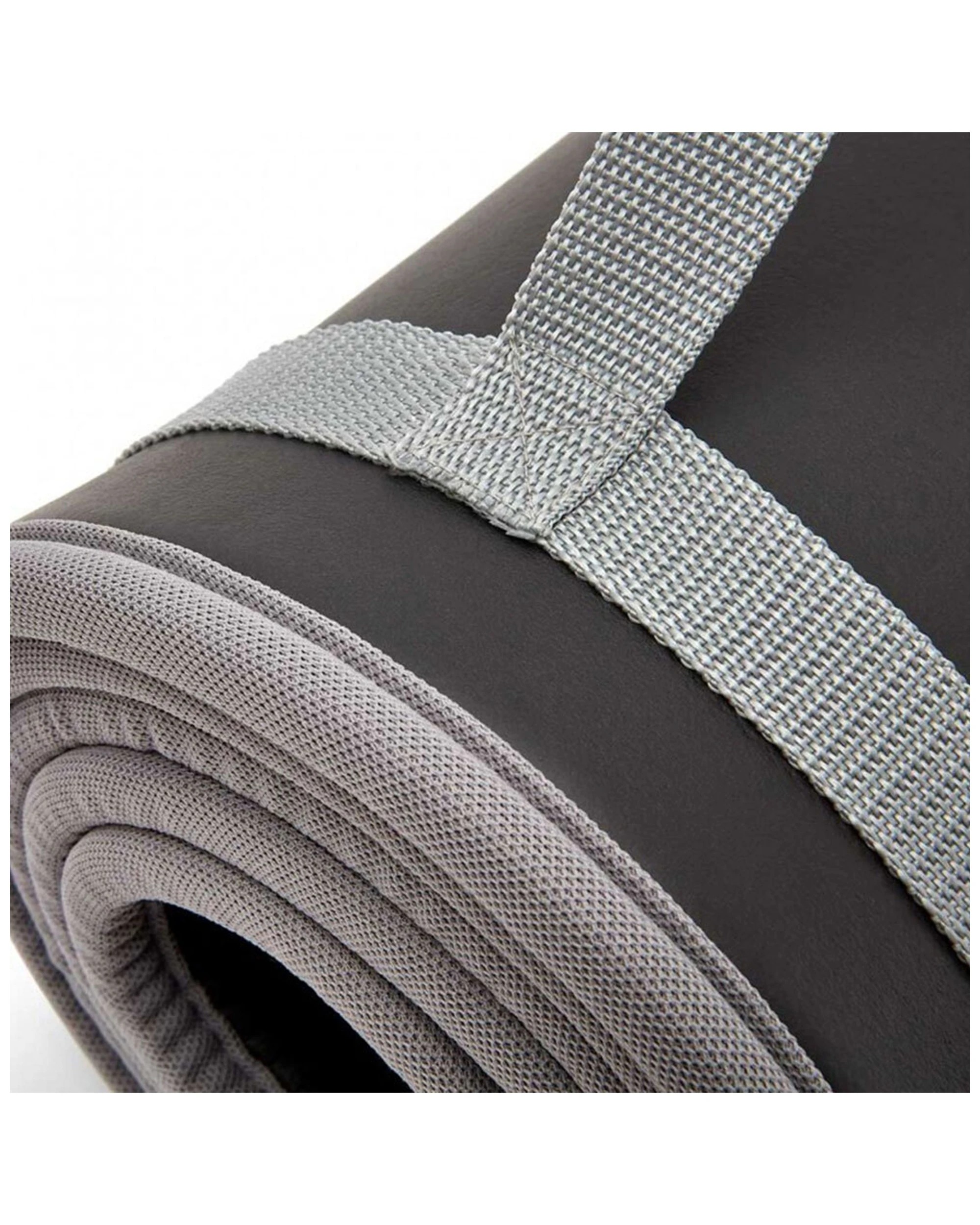 3 Adidas Training Mat 10mm NBR With Shoulder Strap Ridged Base 183 x 61cm - Black, 3 of 3