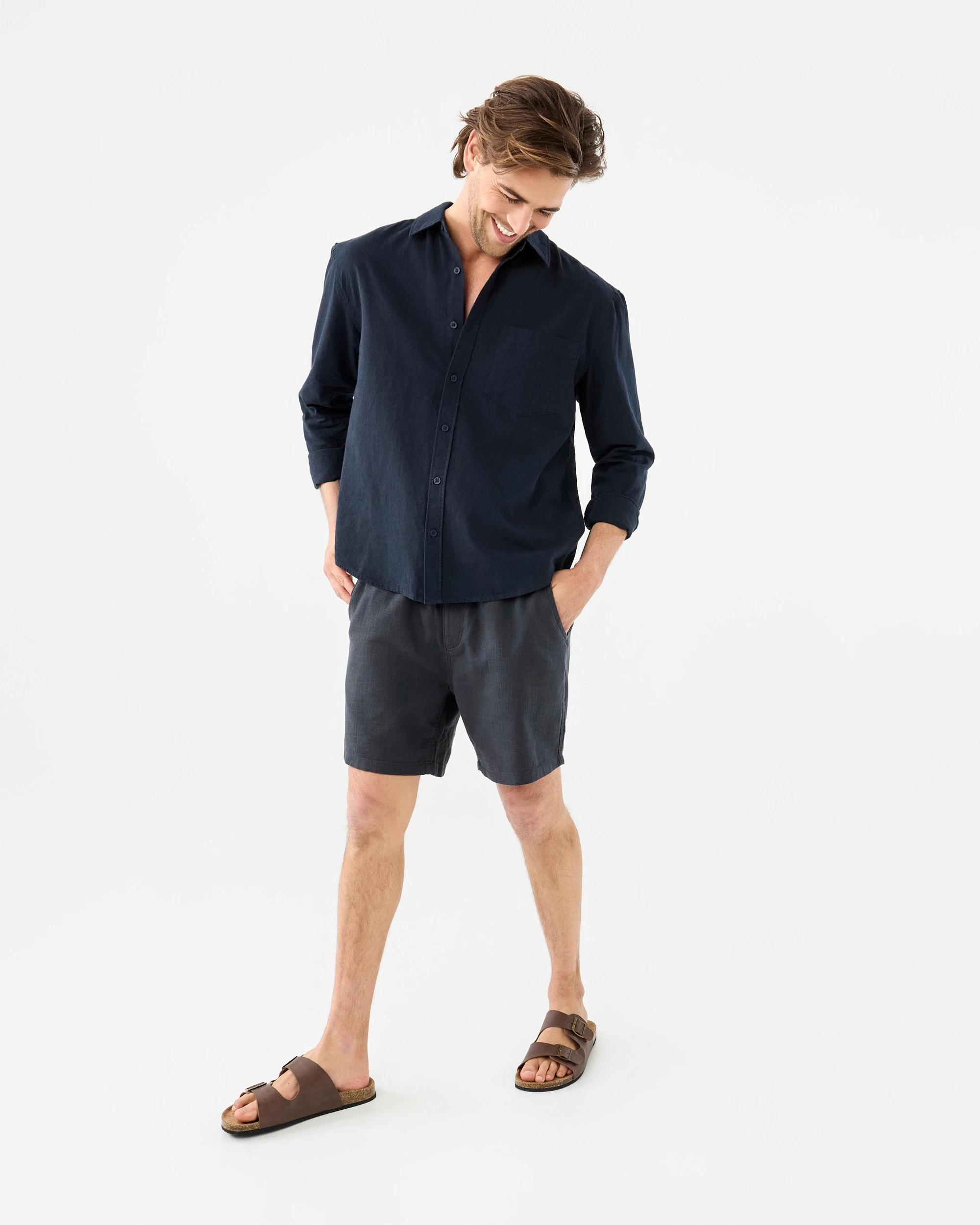 3 Long Sleeve Cotton Linen Shirt Sky Cptn, 3 of 9
