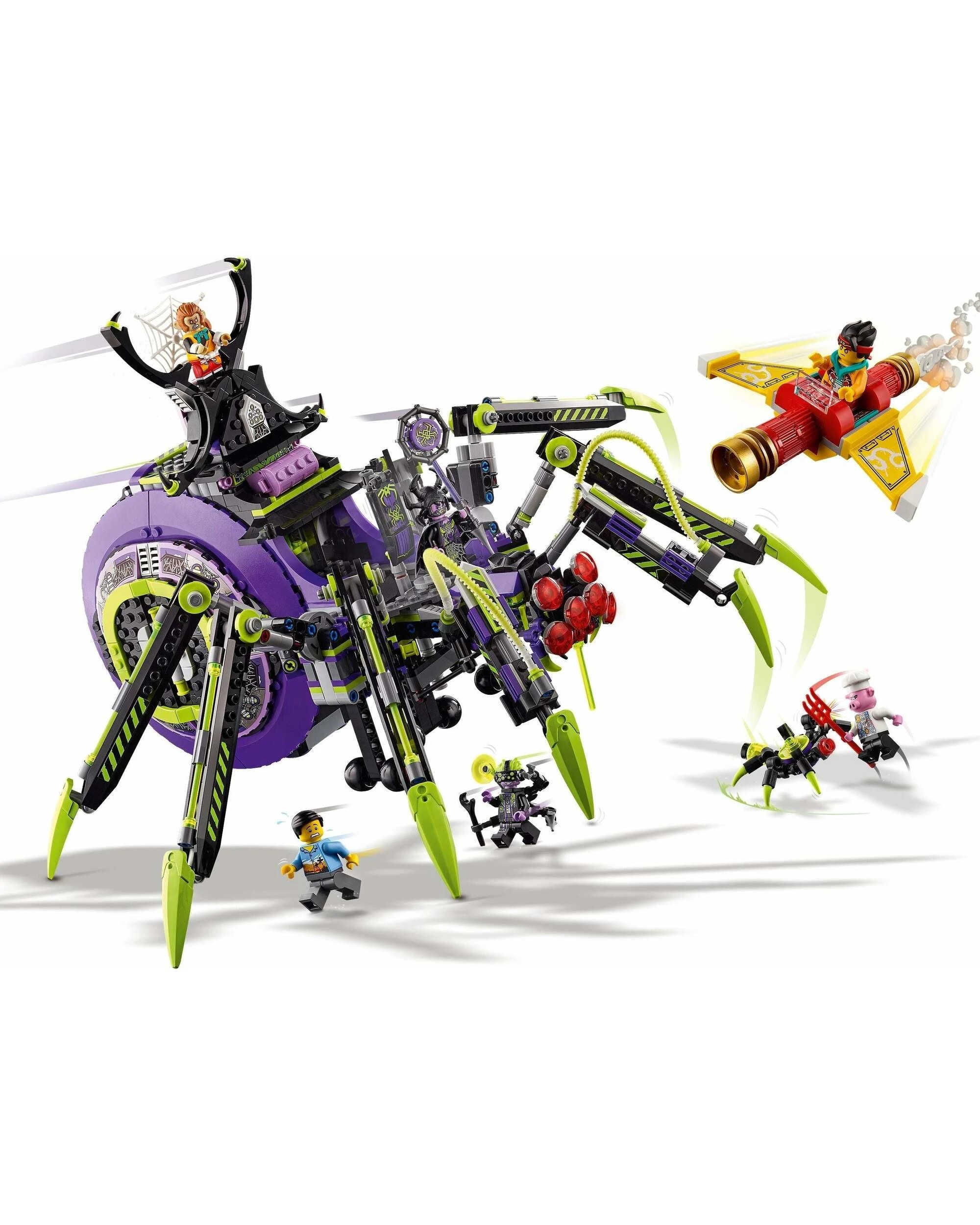 2 LEGO Monkie Kid 80022 Spider Queen's Arachnoid Base, 2 of 5