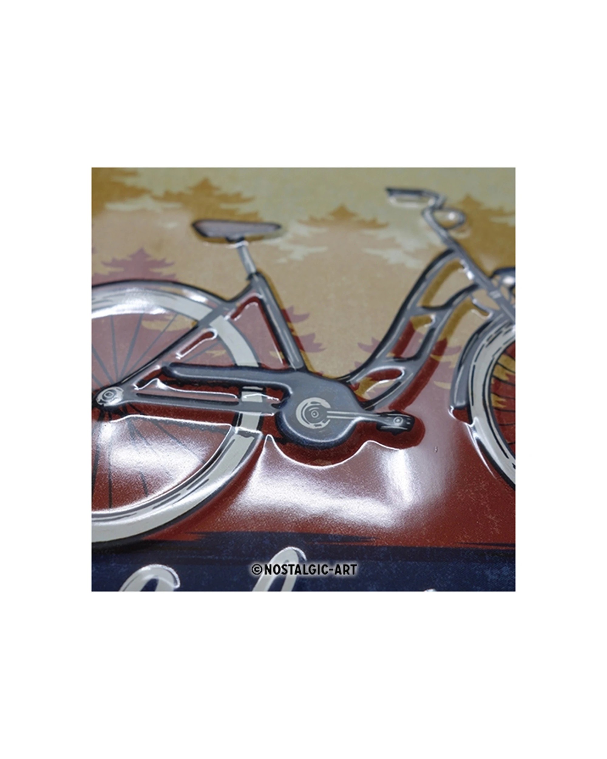 2 Nostalgic-Art Medium 20x30cm Metal Wall Art Sign Plaque - Bicycle Beautiful Ride - Multi, 2 of 4