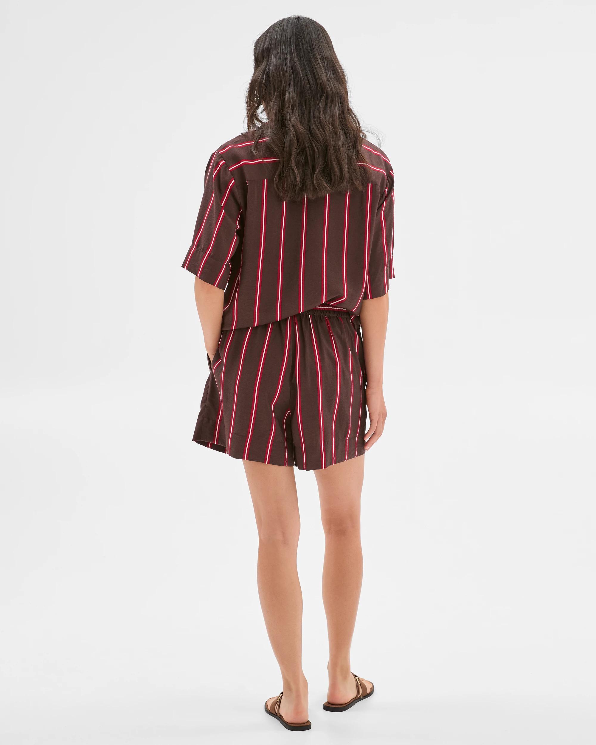 5 Target Stripe Pull On Shorts BROWN STRIPE, 5 of 5